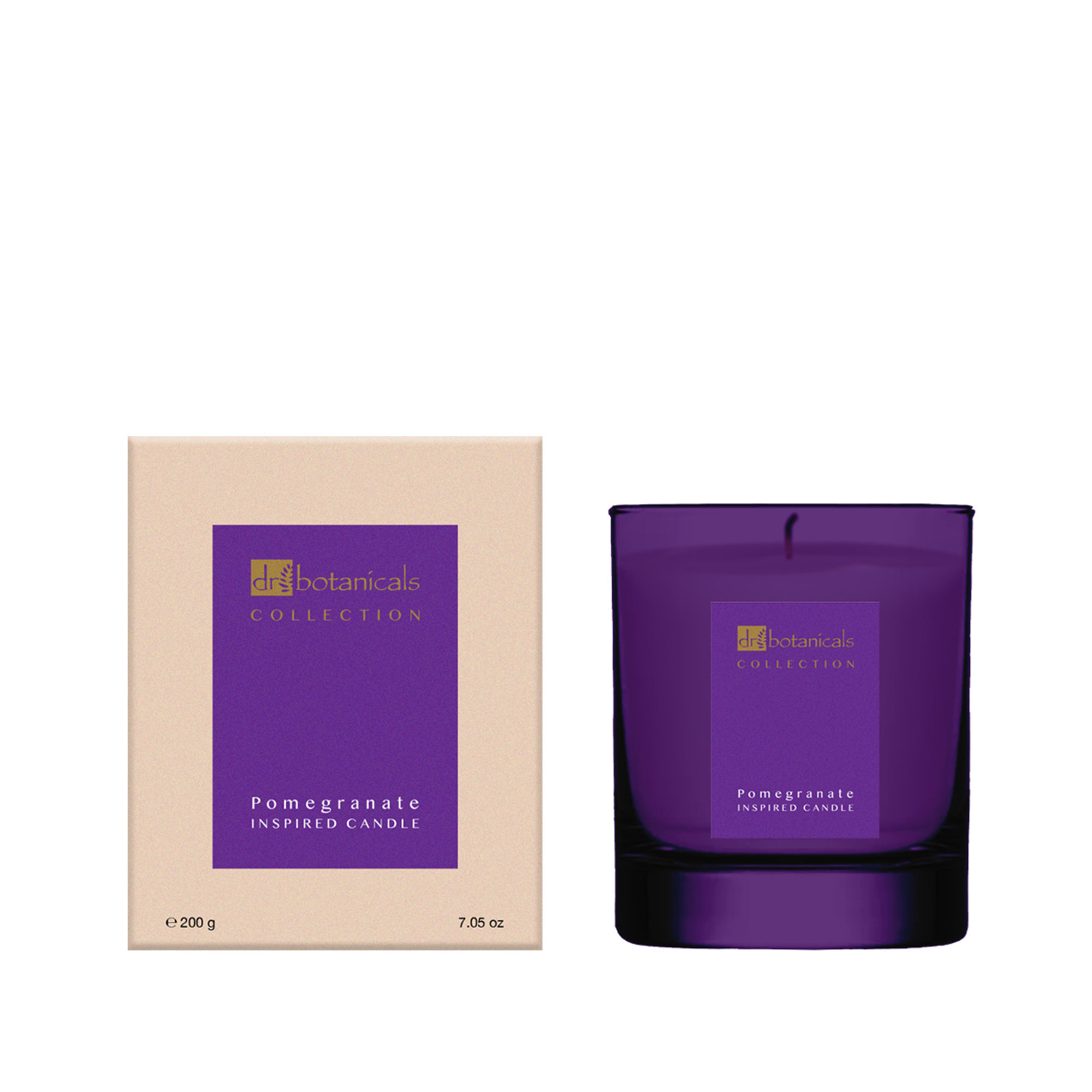 Candela ispirata al melograno DB - 200g Dr. Botanicals vista2