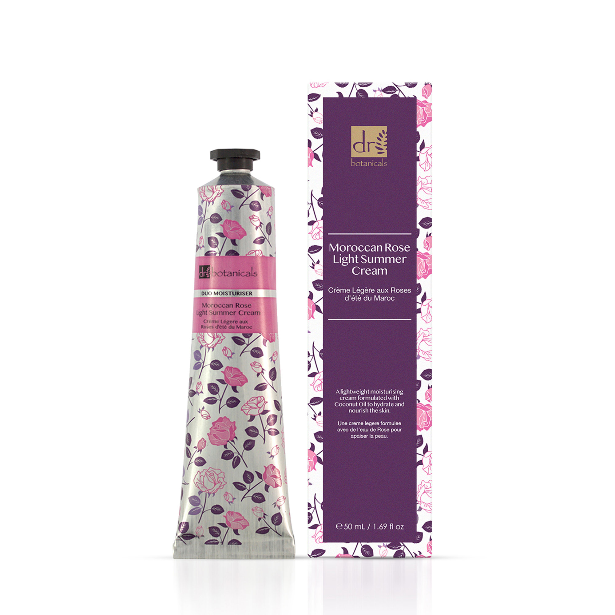Crema DUO estiva leggera alla rosa marocchina - 50ml Dr. Botanicals vista3