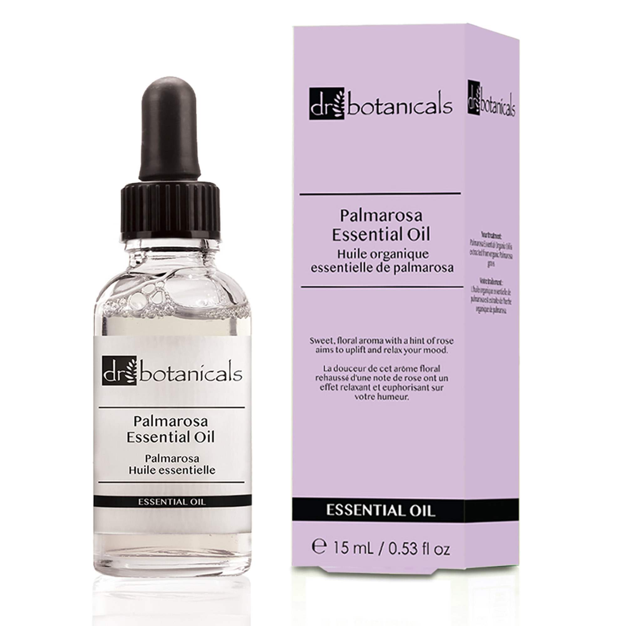 Olio biologico essenziale di Palmarosa 2021 15ml Dr. Botanicals vista5
