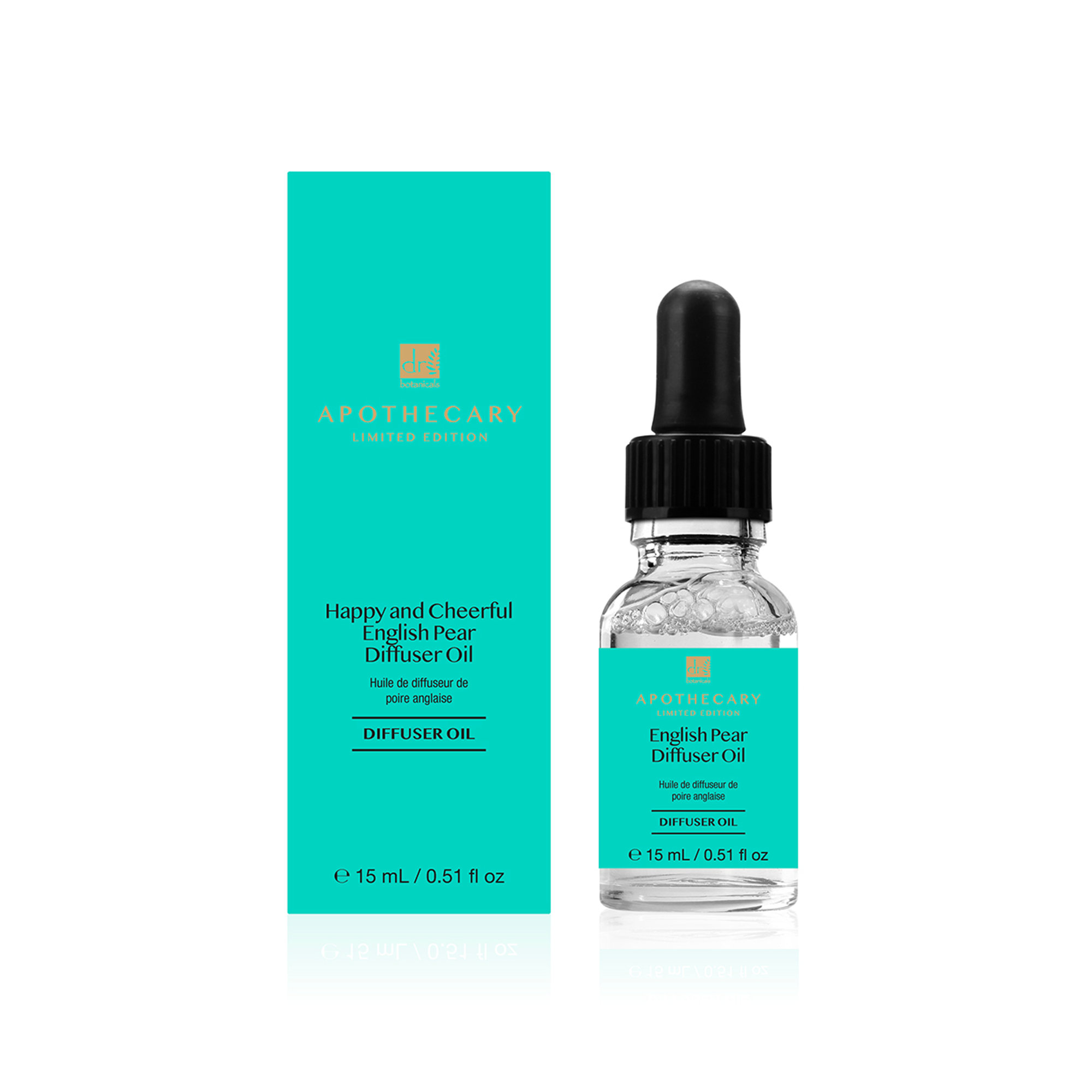 Happy and Cheerful - Olio per diffusore alle pere inglesi, 15 ml Dr. Botanicals vista3