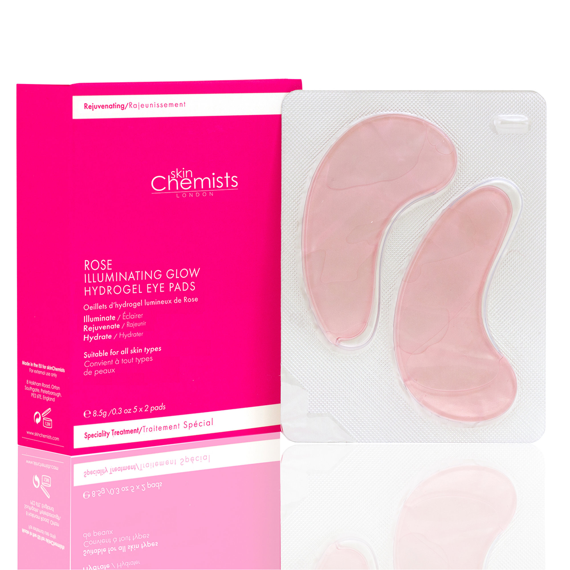 SC Rose Illuminating Glow - Patch occhi idrogel, confezione da 5 Skin Chemists vista3