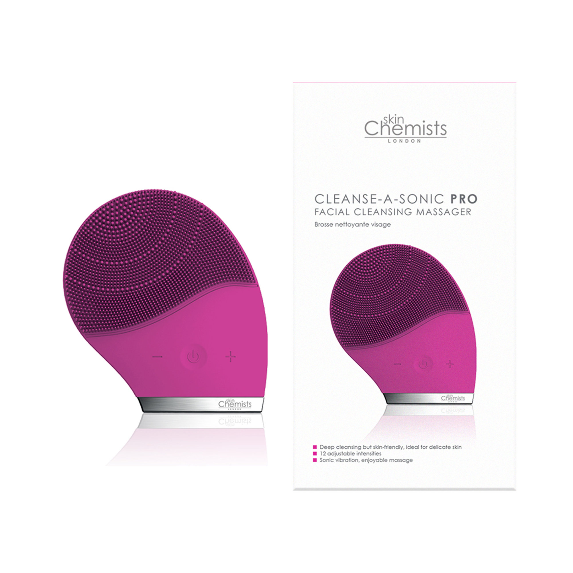 SC Cleanse-A-Sonic Pro - Rosa brillante Skin Chemists vista1