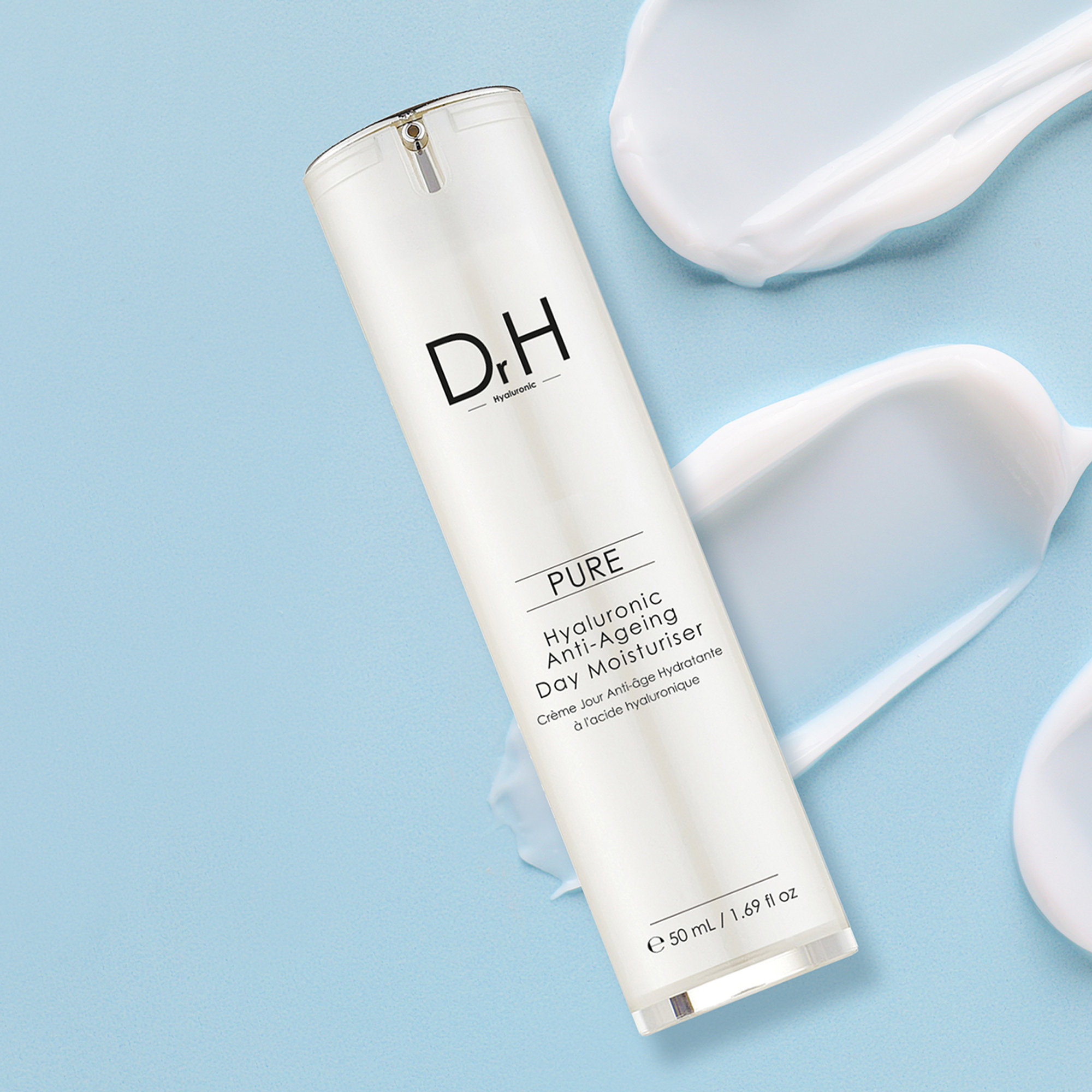 Dr H Acido Ialuronico Crema Idratante Giorno Antietà - 50ml Skin Chemists vista4