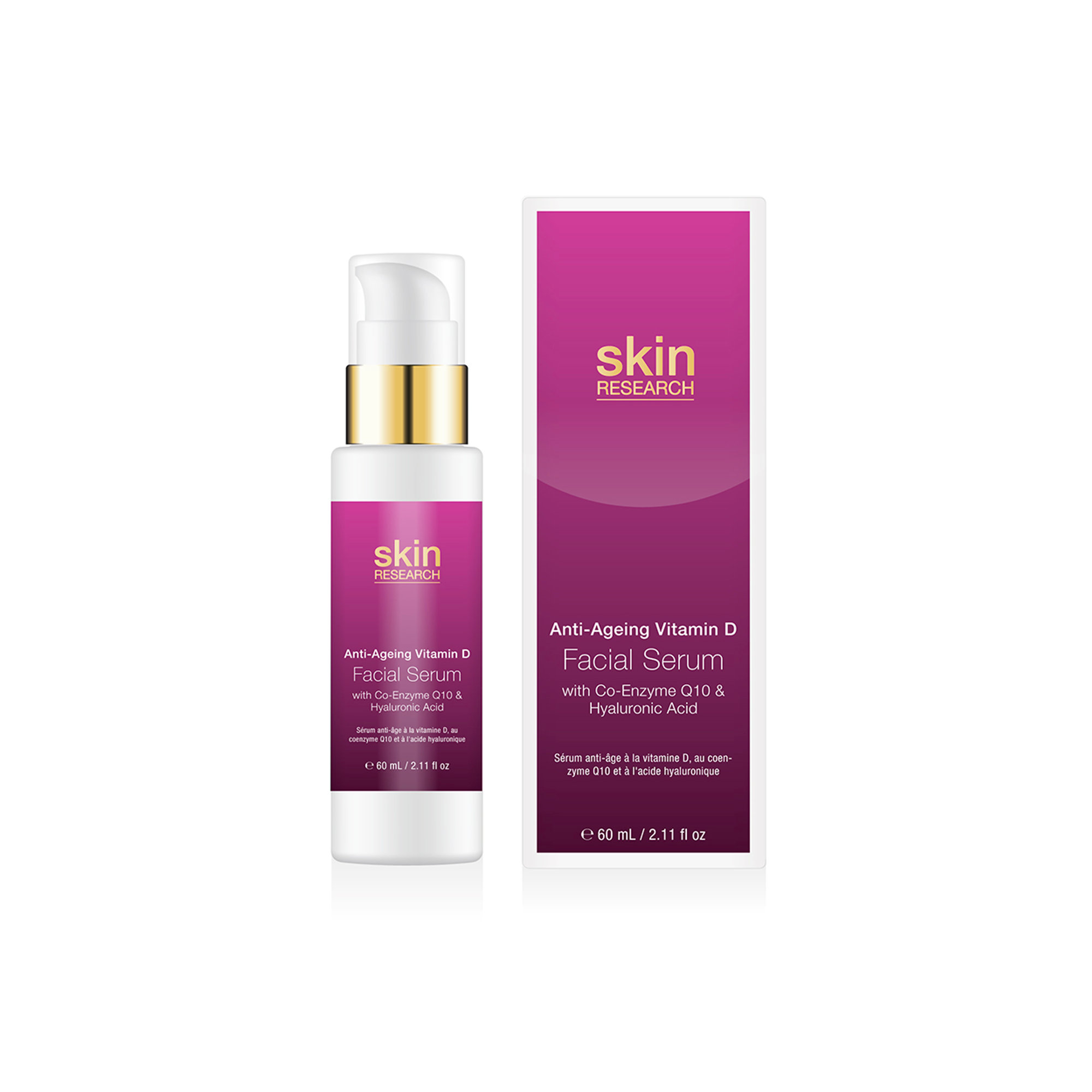 Siero anti-invecchiamento alla vitamina D con coenzima Q10 e acido ialuronico Md Formula vista0