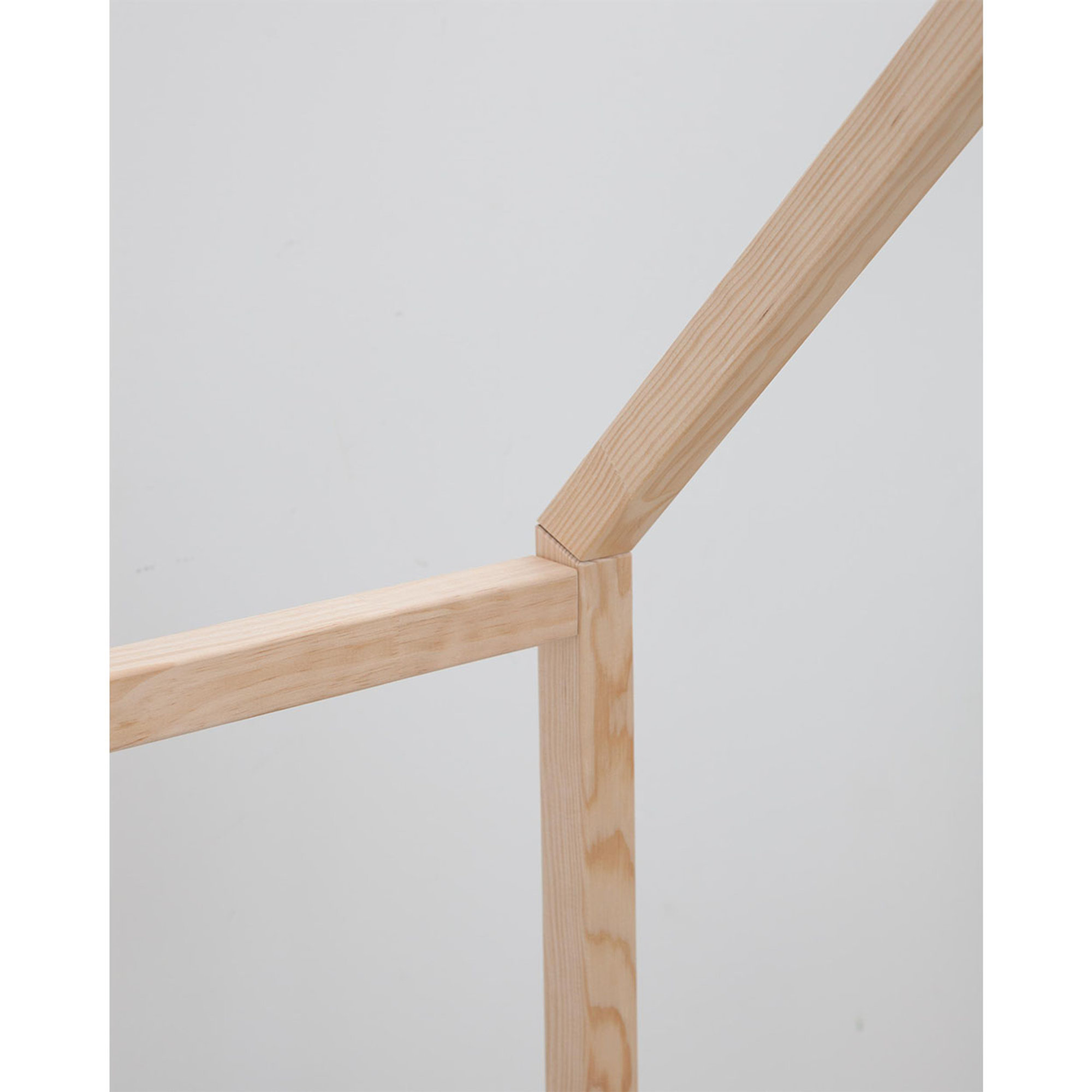 Lit Olivia de style Montessori (naturel) Su misura bambino vista1