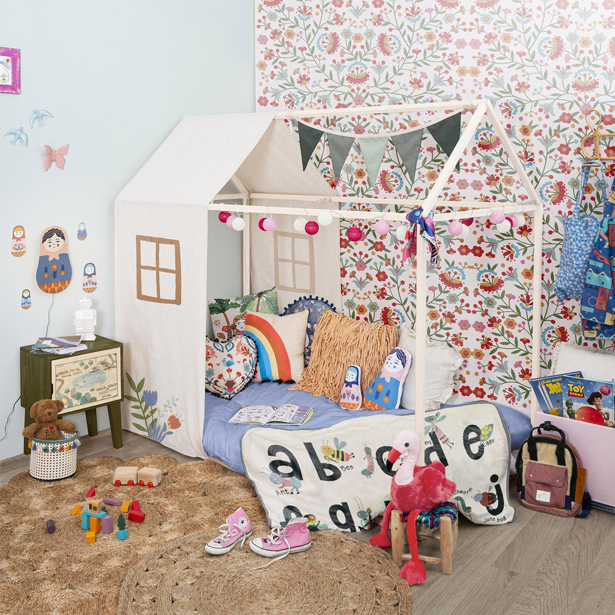 Lit Olivia Montessori Color style (blanc) Su misura bambino vista1