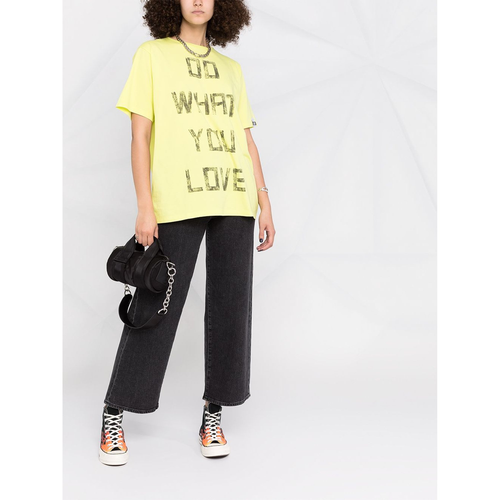 T-shirt Aira Boyfriend S/s Do What You Love Big devant, numérique/effet délavé GOLDEN GOOSE vista0