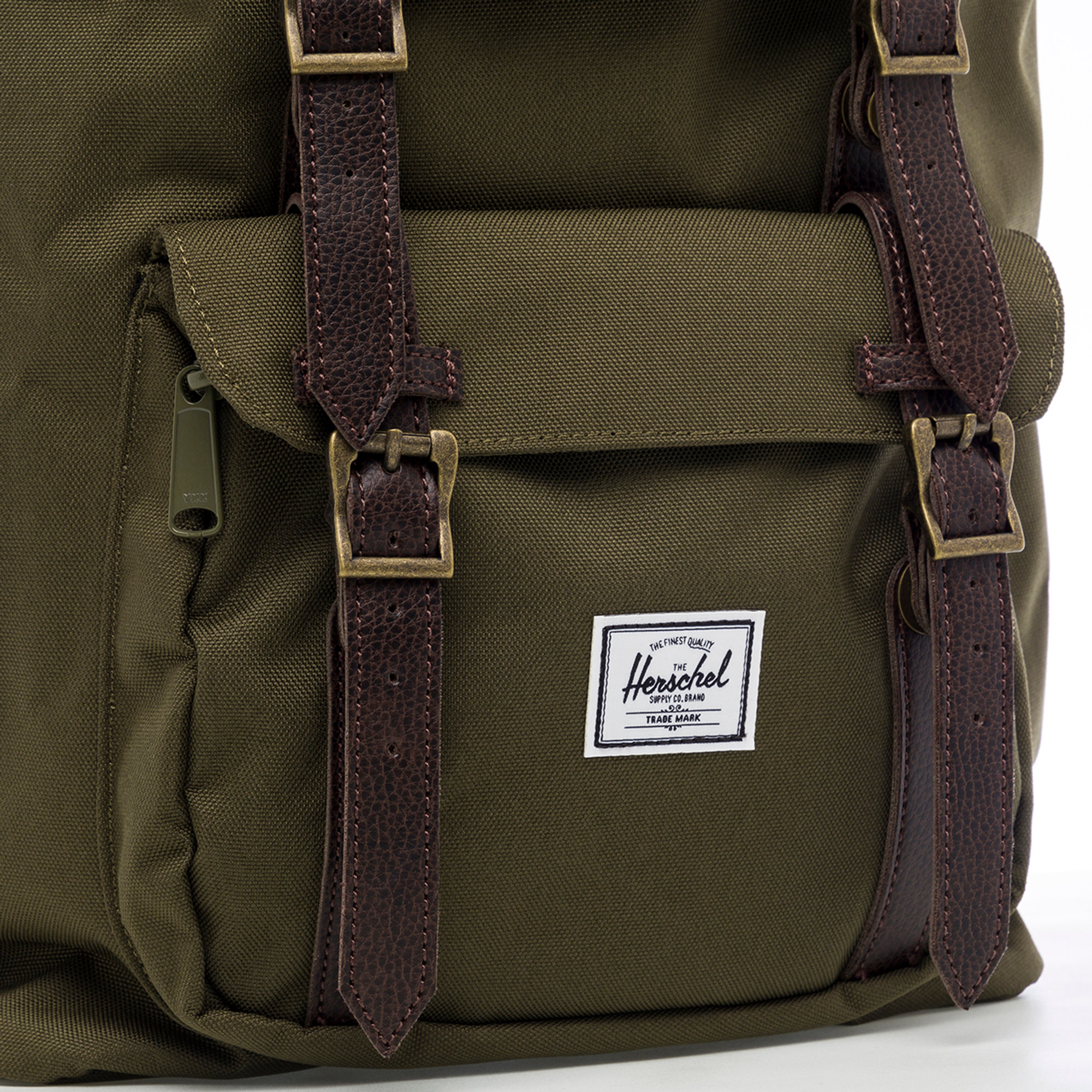 Herschel zaino Little America verde militare Herschel  vista2