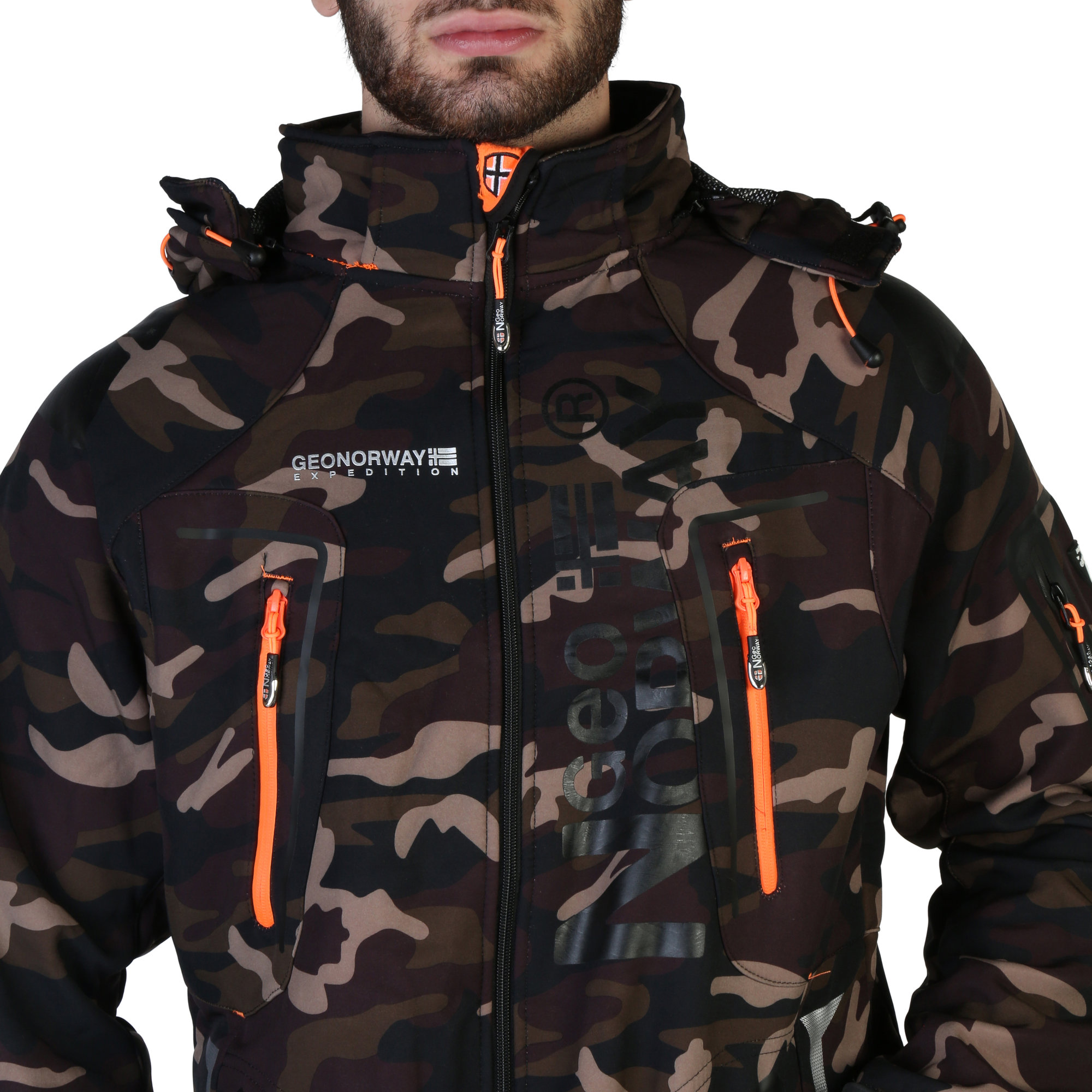 Giacche Marrone Uomo Geographical Norway vista2