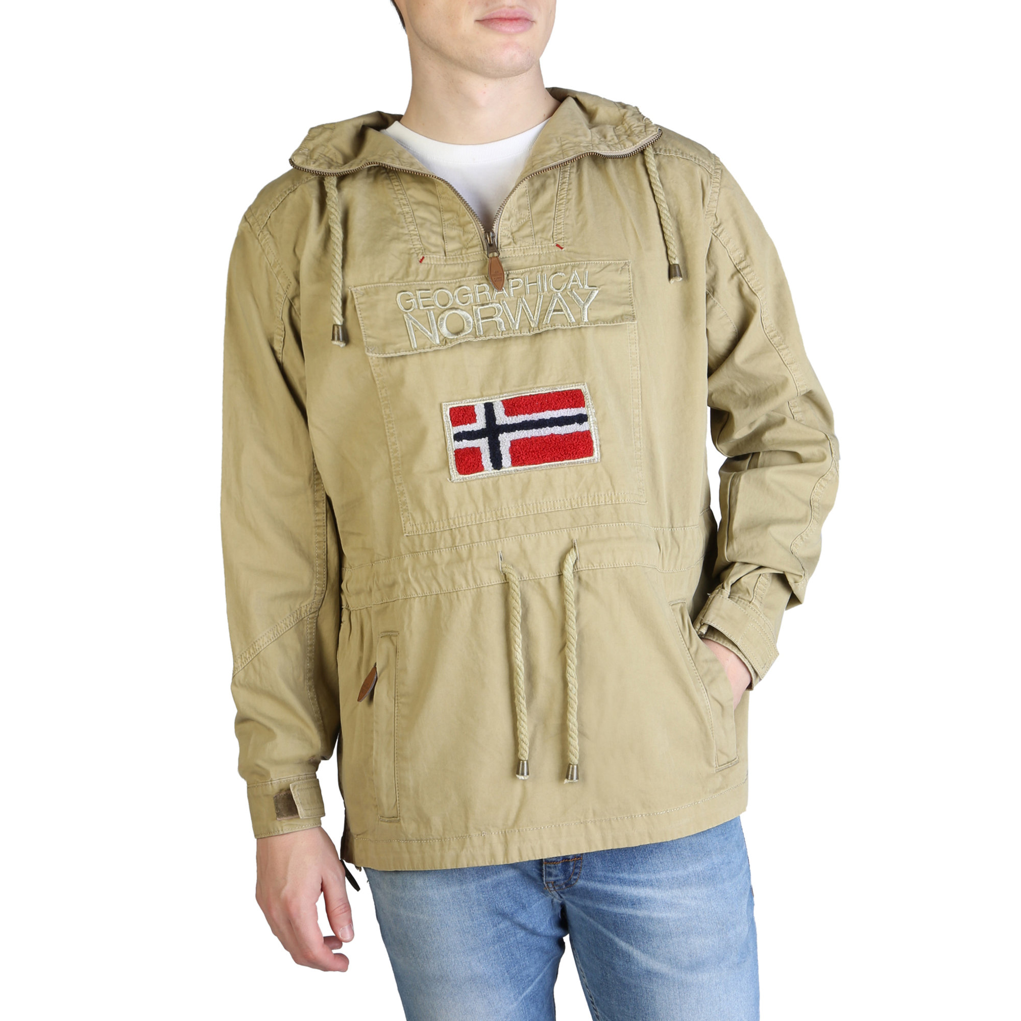 Giacche Marrone Uomo Geographical Norway vista0