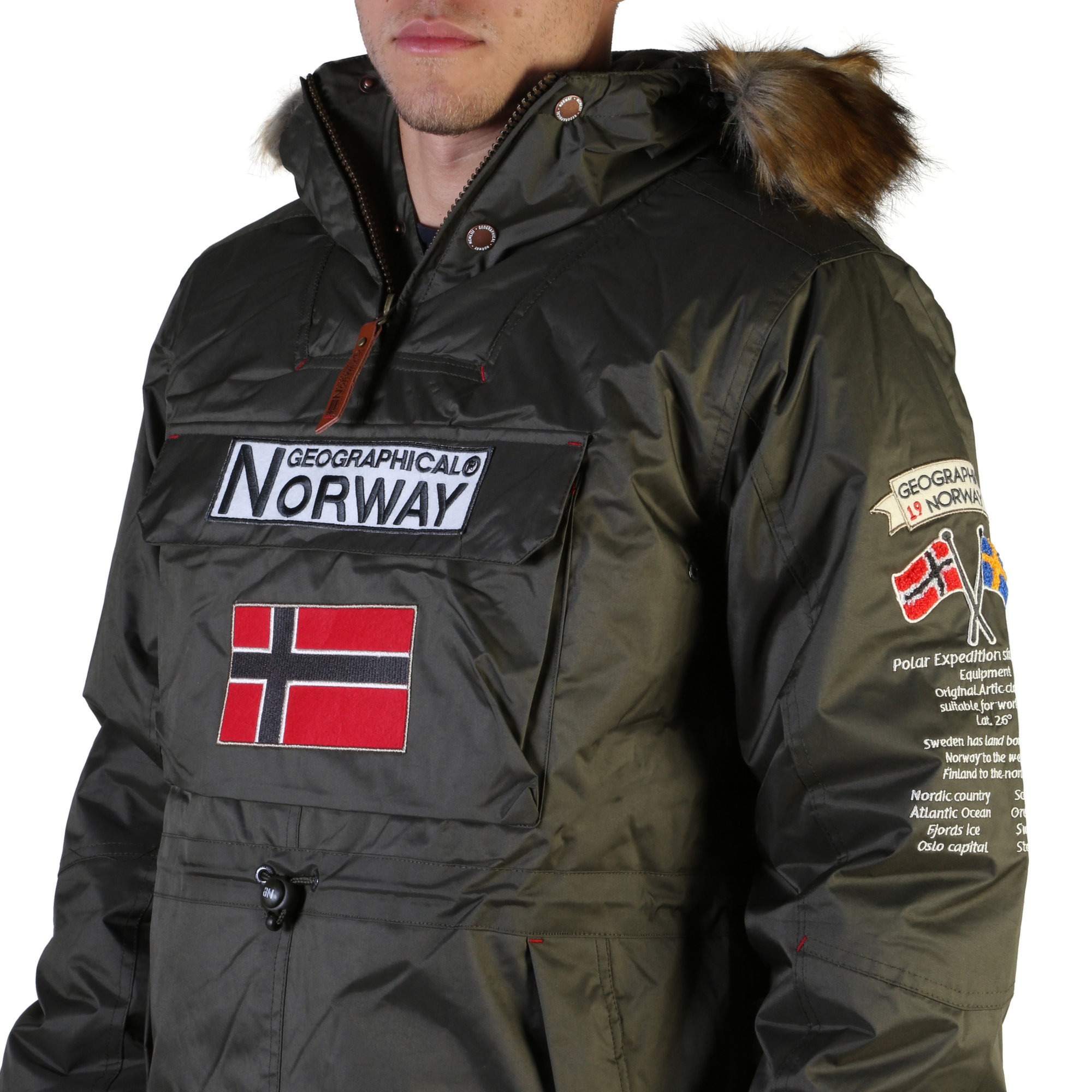 Giacche Verde Uomo Geographical Norway vista2
