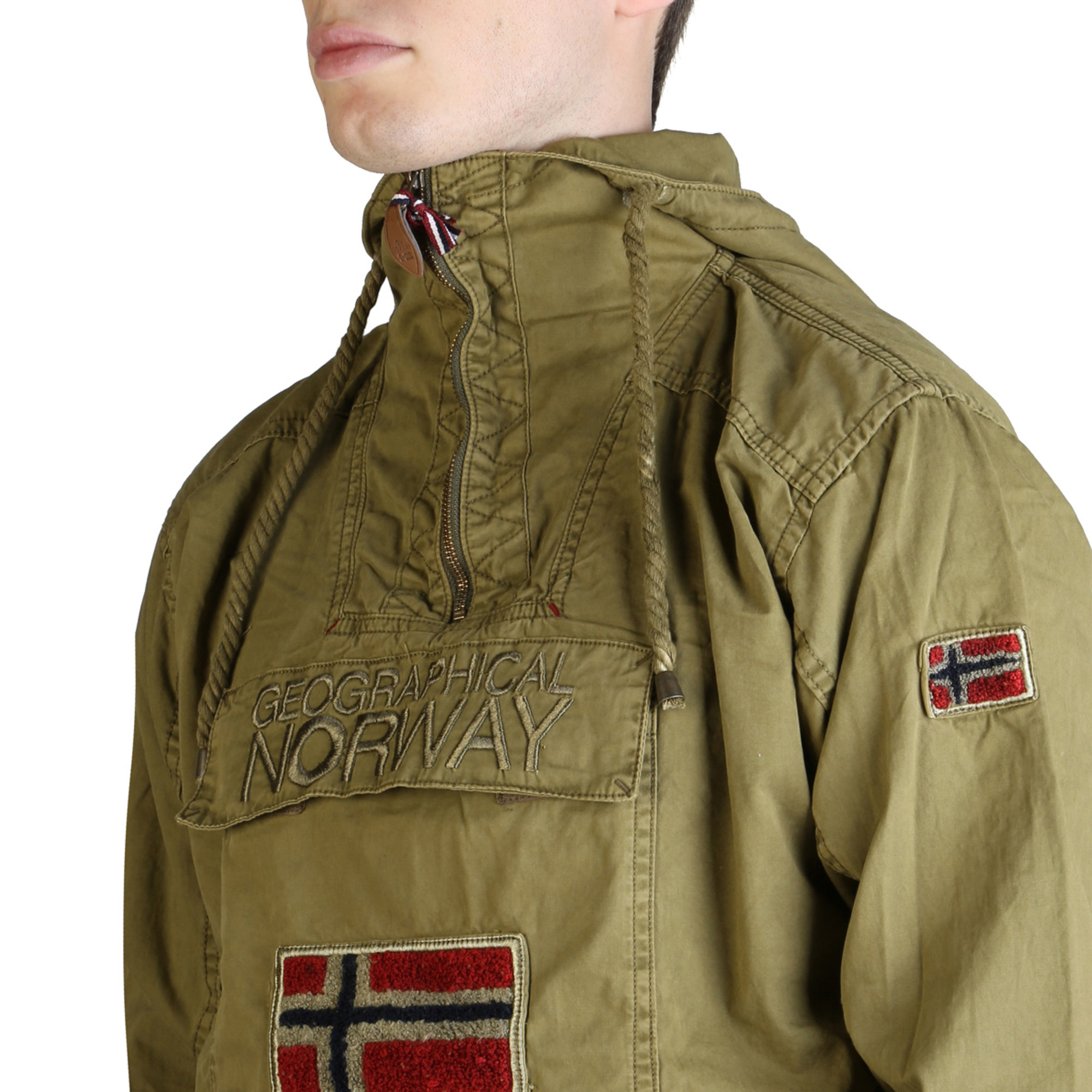 Giacche Marrone Uomo Geographical Norway vista2