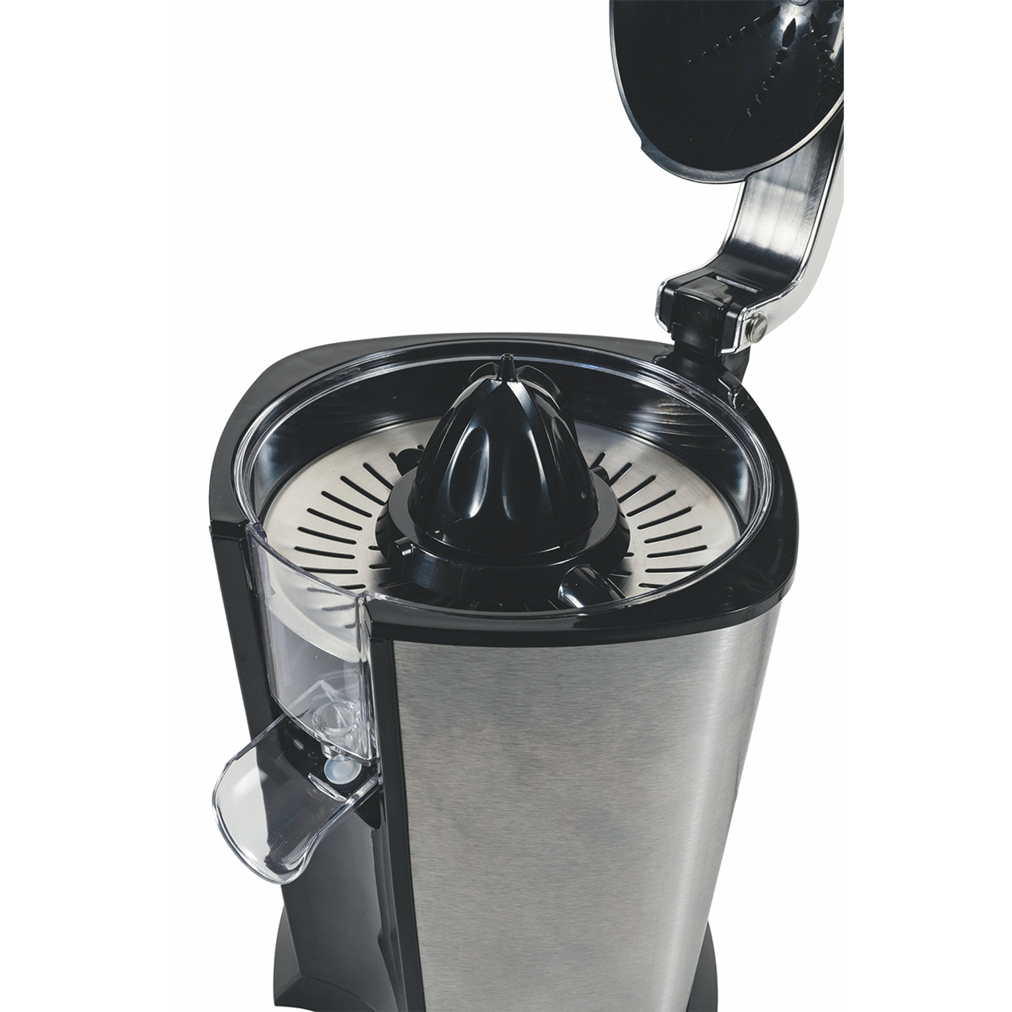 Spremiagrumi elettrico con leva 160W acciaio Kooper vista3