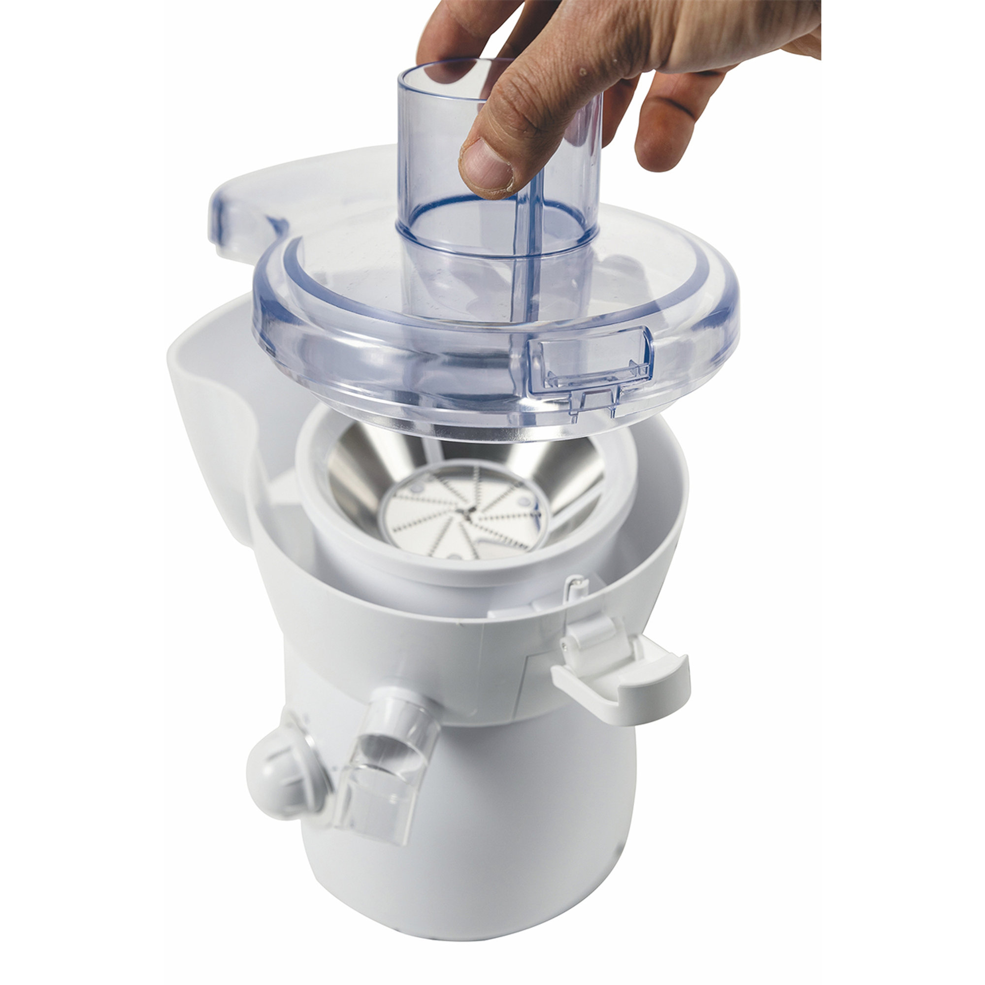 Robot cucina multifunzione bianco 400W Kooper vista6