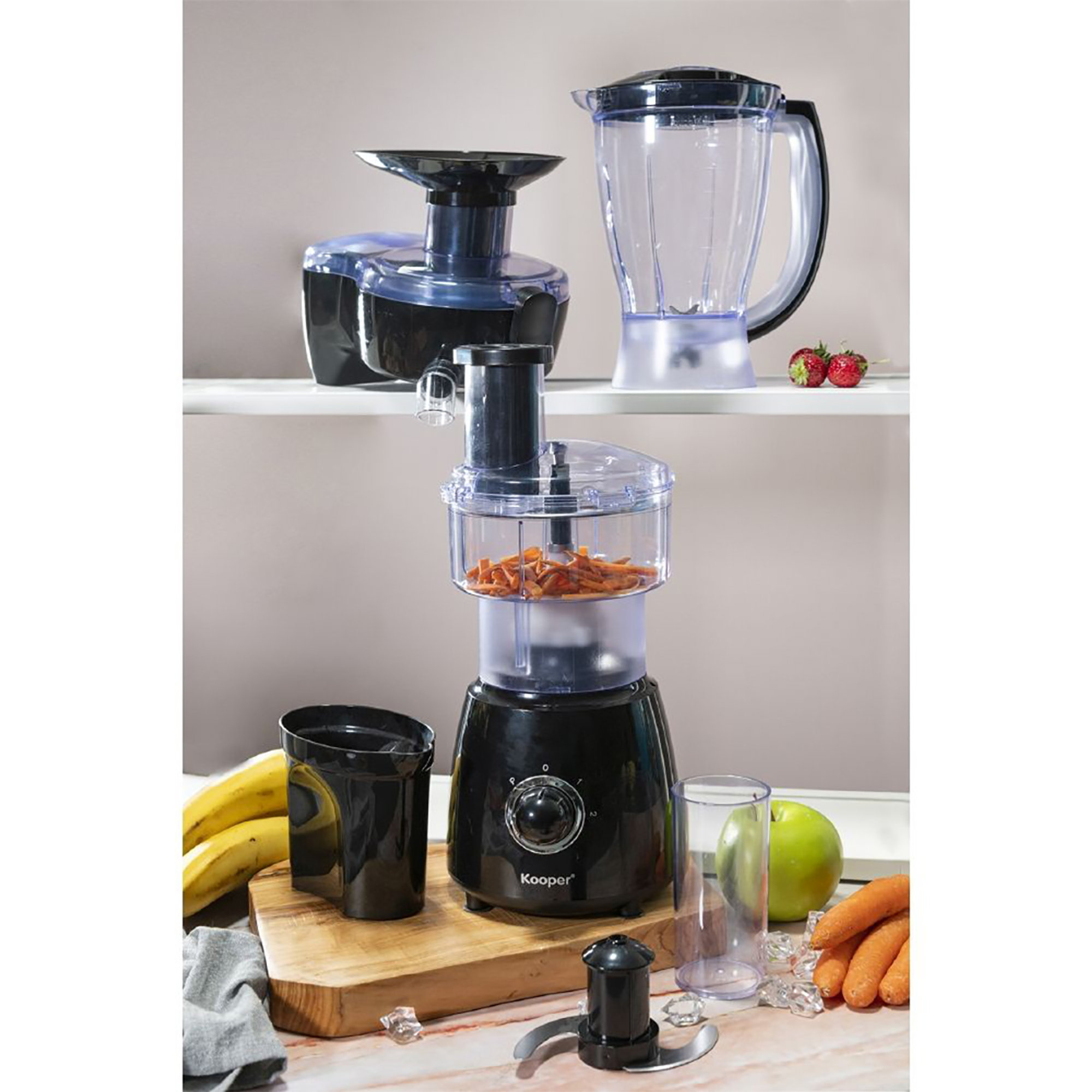 Robot cucina multifunzione bianco 400W Kooper vista19