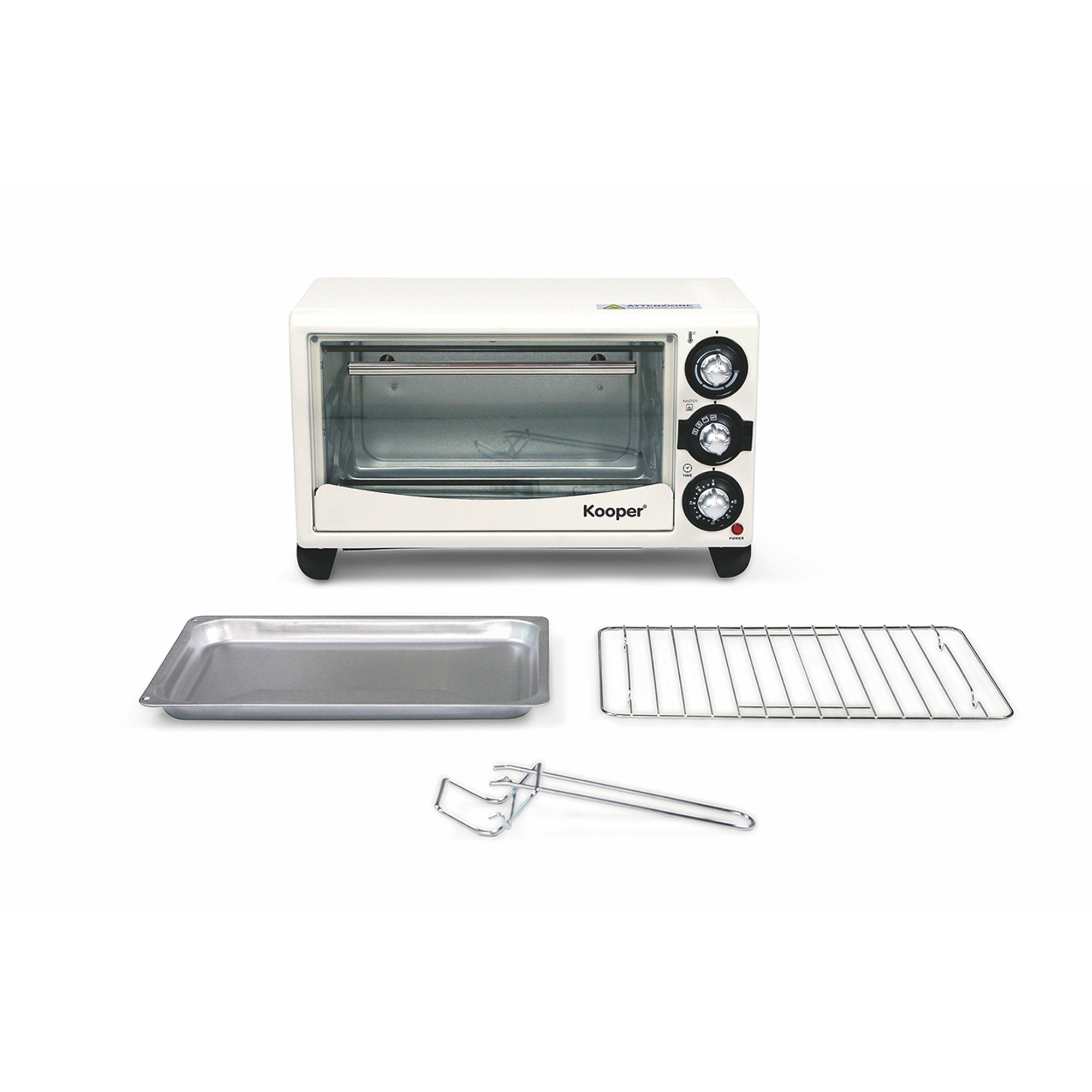 Forno 24 lt bianco 1380W ventilato Kooper vista3
