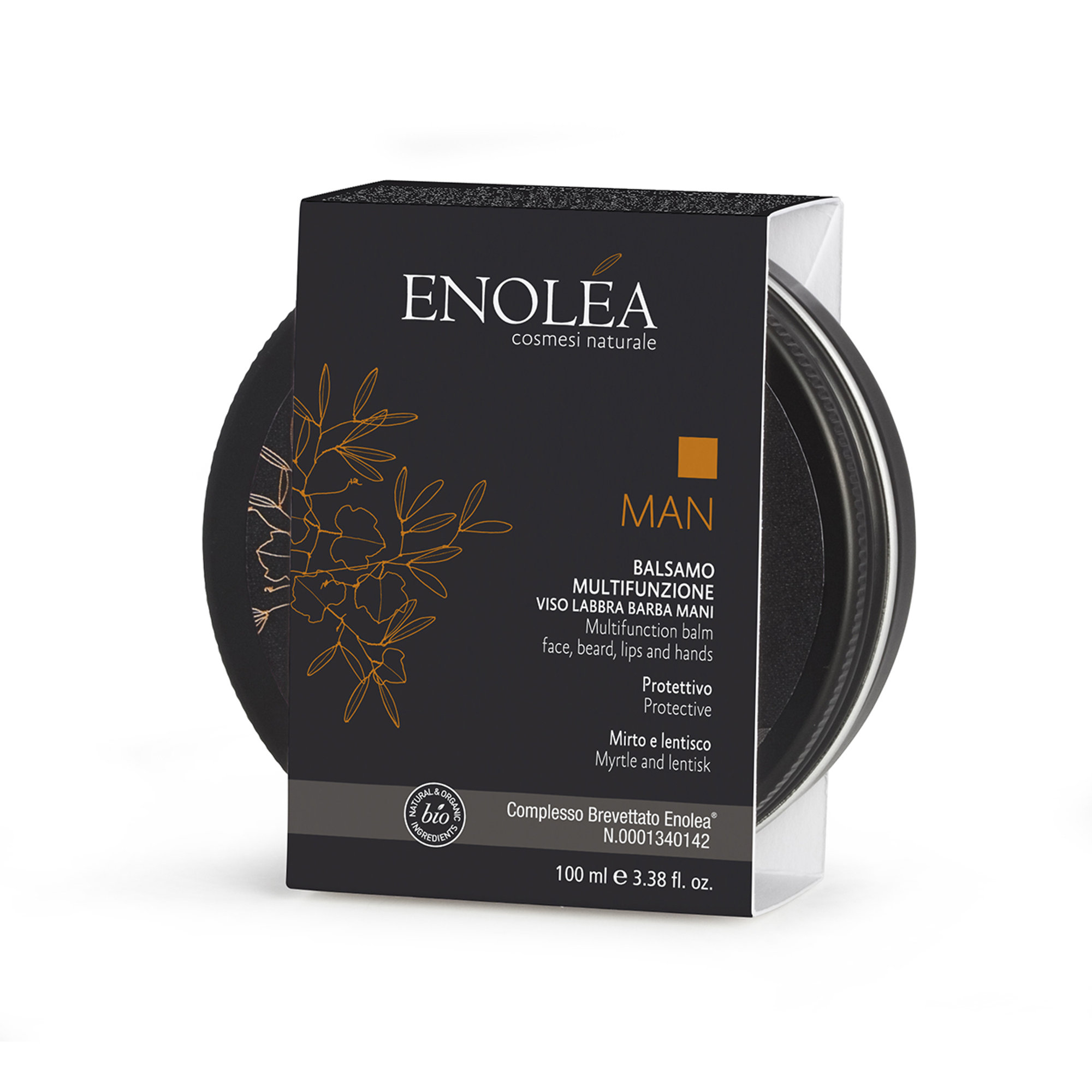 Balsamo multifunzione viso, barba, labbra, mani MAN - 100 ml Enolea vista0