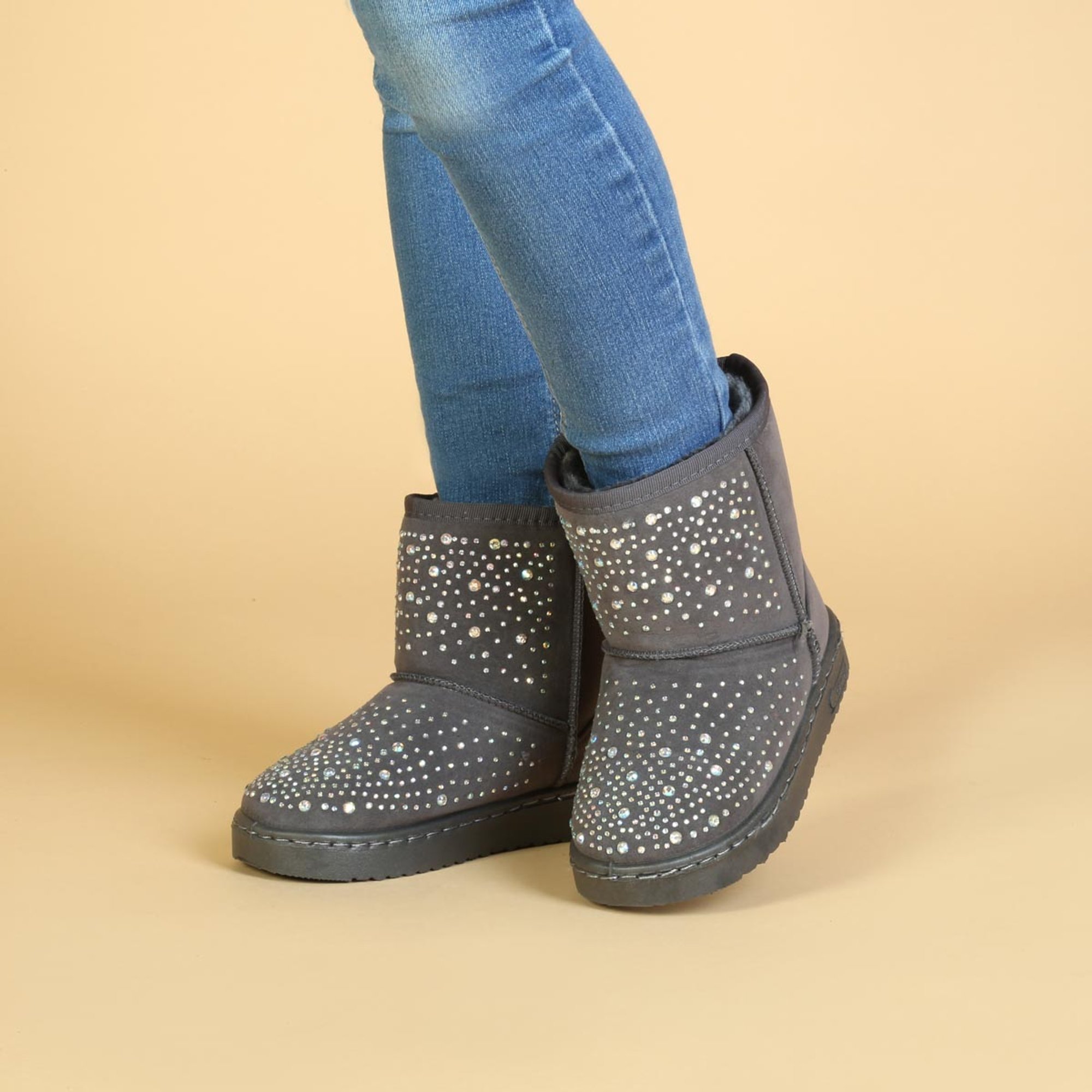Stivaletti Grigio Bambina Shone vista1