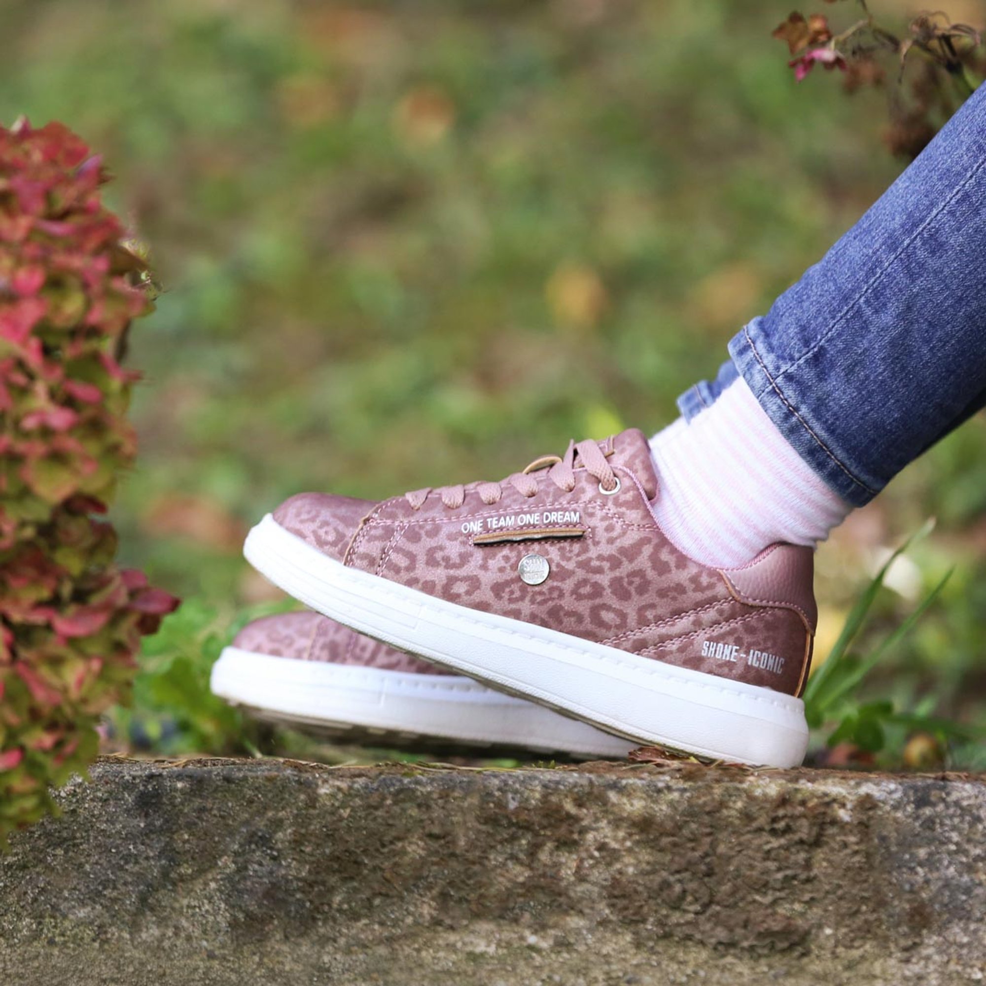 Sneakers Bianco Bambina Shone vista1