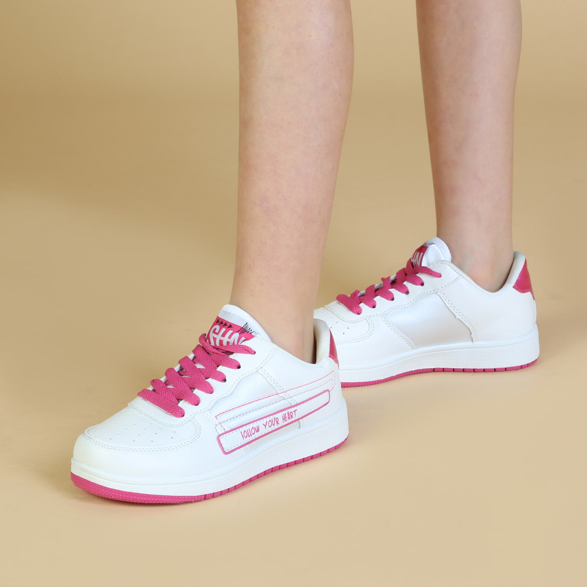 Sneakers Bianco Bambina Shone vista1