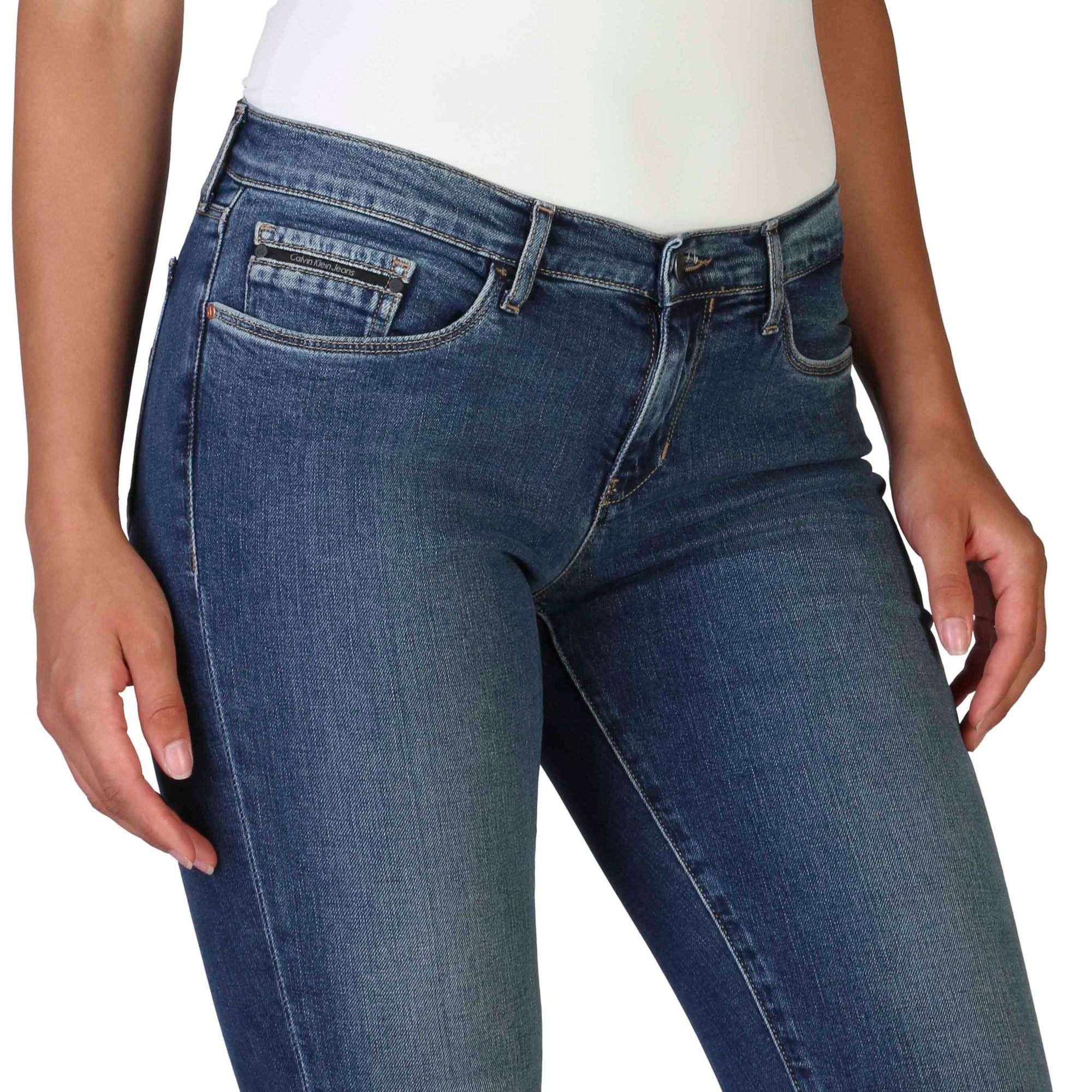 Jeans Blu Donna Calvin Klein vista2