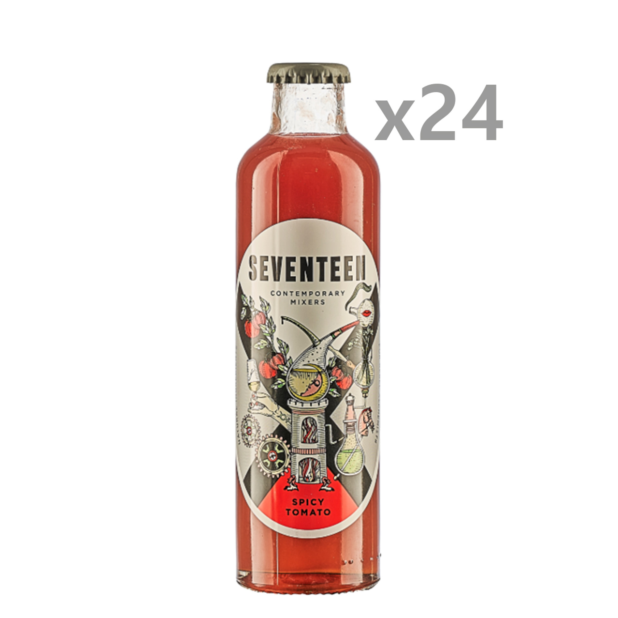 24 bottiglie da 200 ml  -  Seventeen Spicy Tomato Seventeen vista0