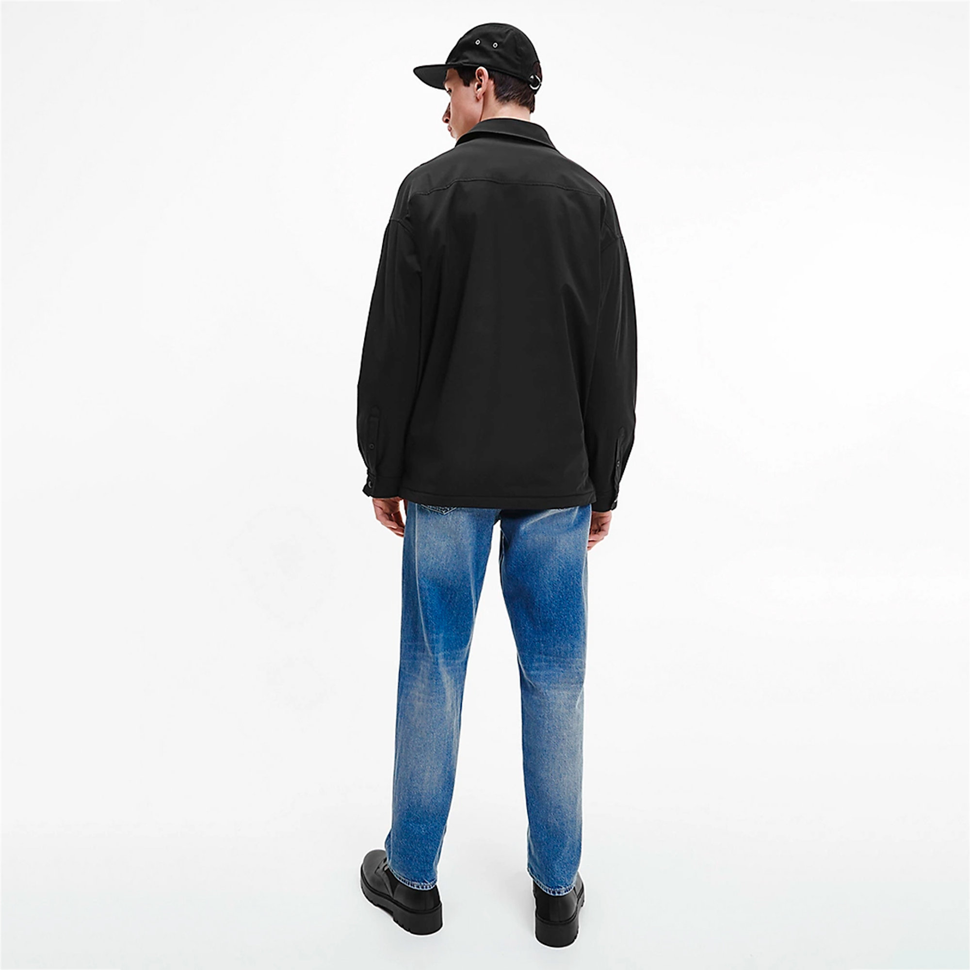 Calvin Klein giacca-camicia nera Calvin Klein vista2