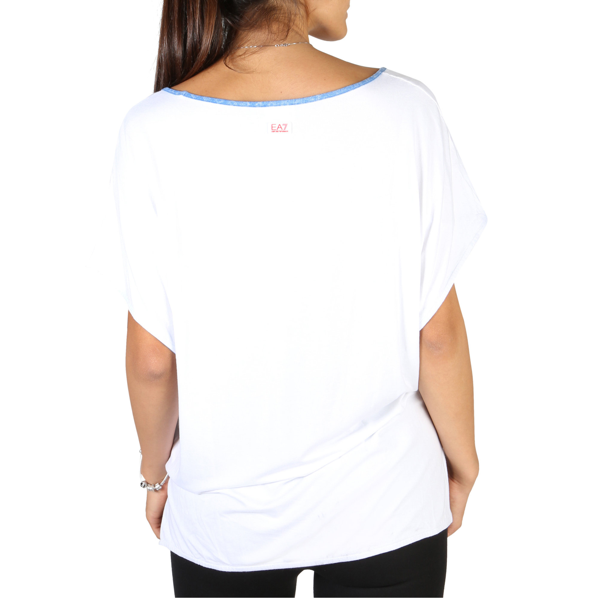 T-shirt Bianco Donna EA7 vista1