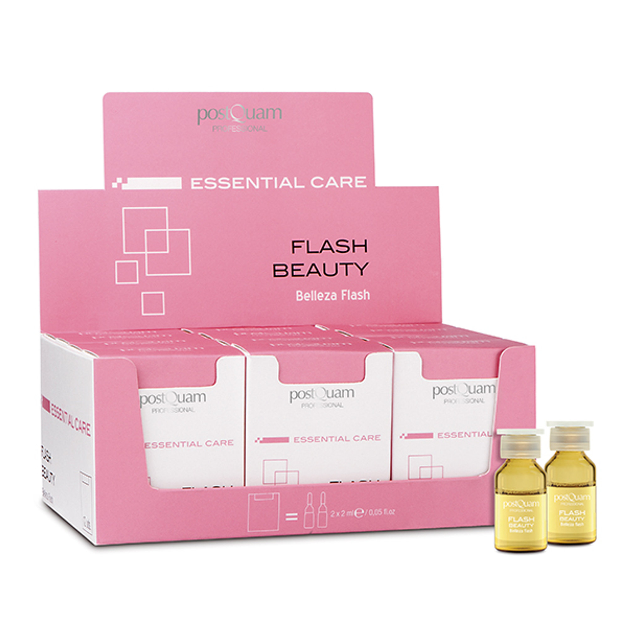 BEAUTY FLASH DISPLAY WITH 12 BOXES X 2 VIALS X 2 ML. Postquam vista0