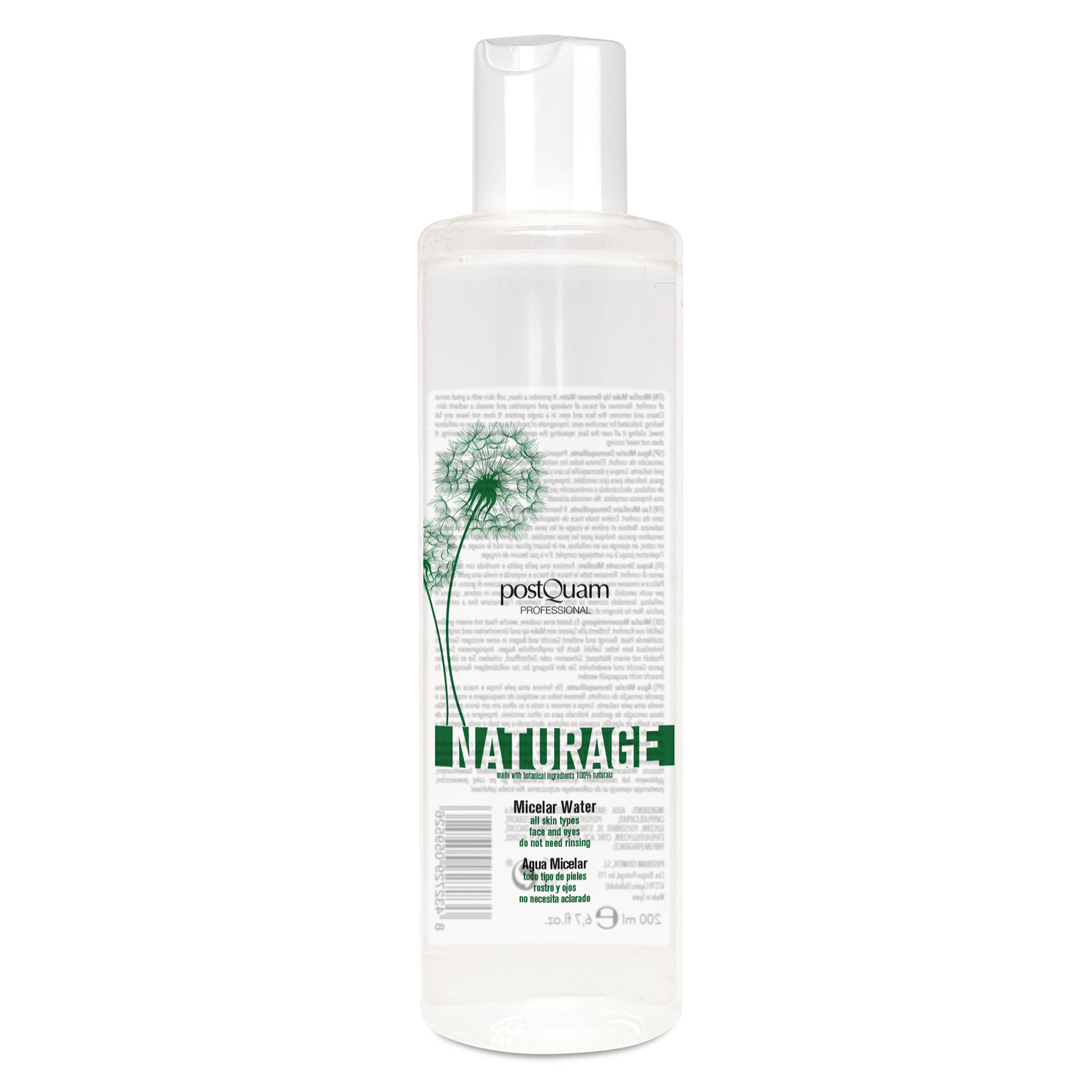 Acqua micellare struccante 200ML Postquam vista0
