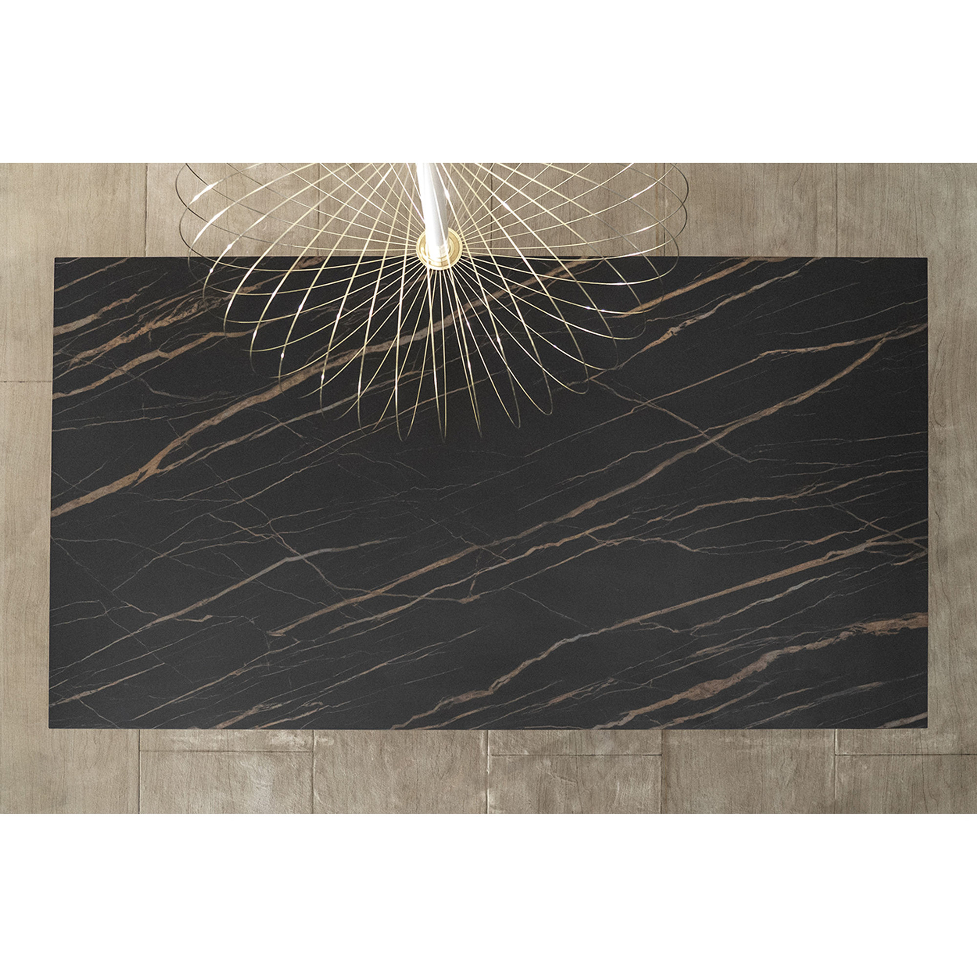 Tavolo Allungabile (160 / 240 x 90 cm), portoro/antracite Stones vista1