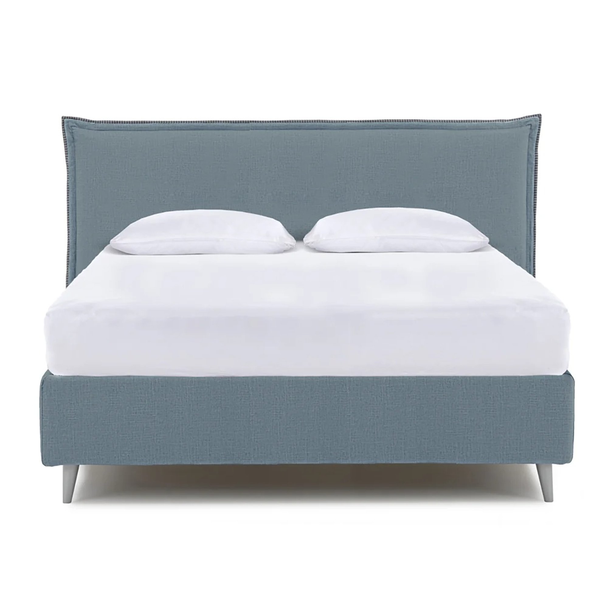 GIAVA - Letto matrimoniale da 160 con rete in appoggio, azzurro Let it Bed vista0