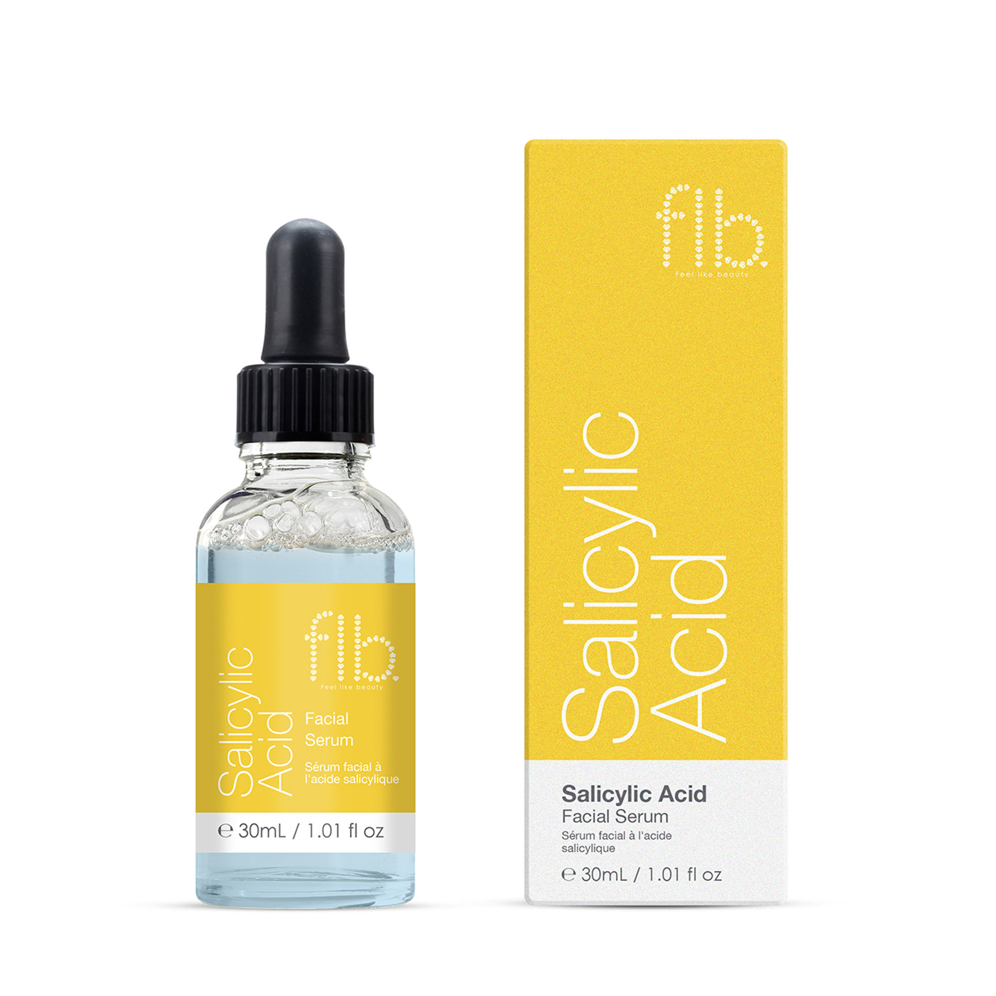 Siero viso all'acido salicilico 30ml Feel like beauty vista1