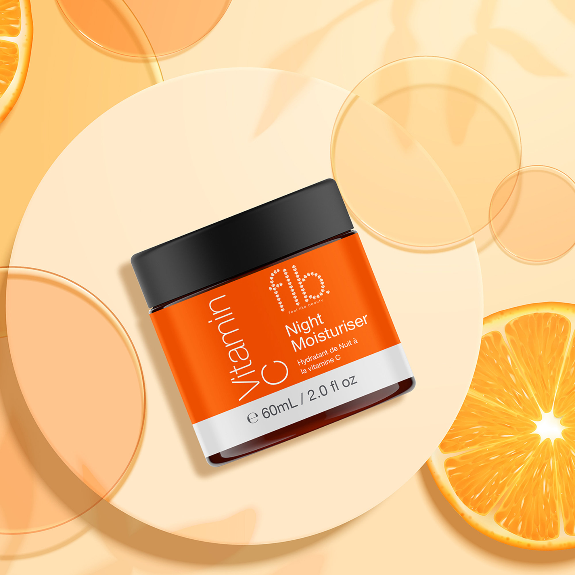 Crema hidratante de día con vitamina C 60ml Feel Like Beauty vista3