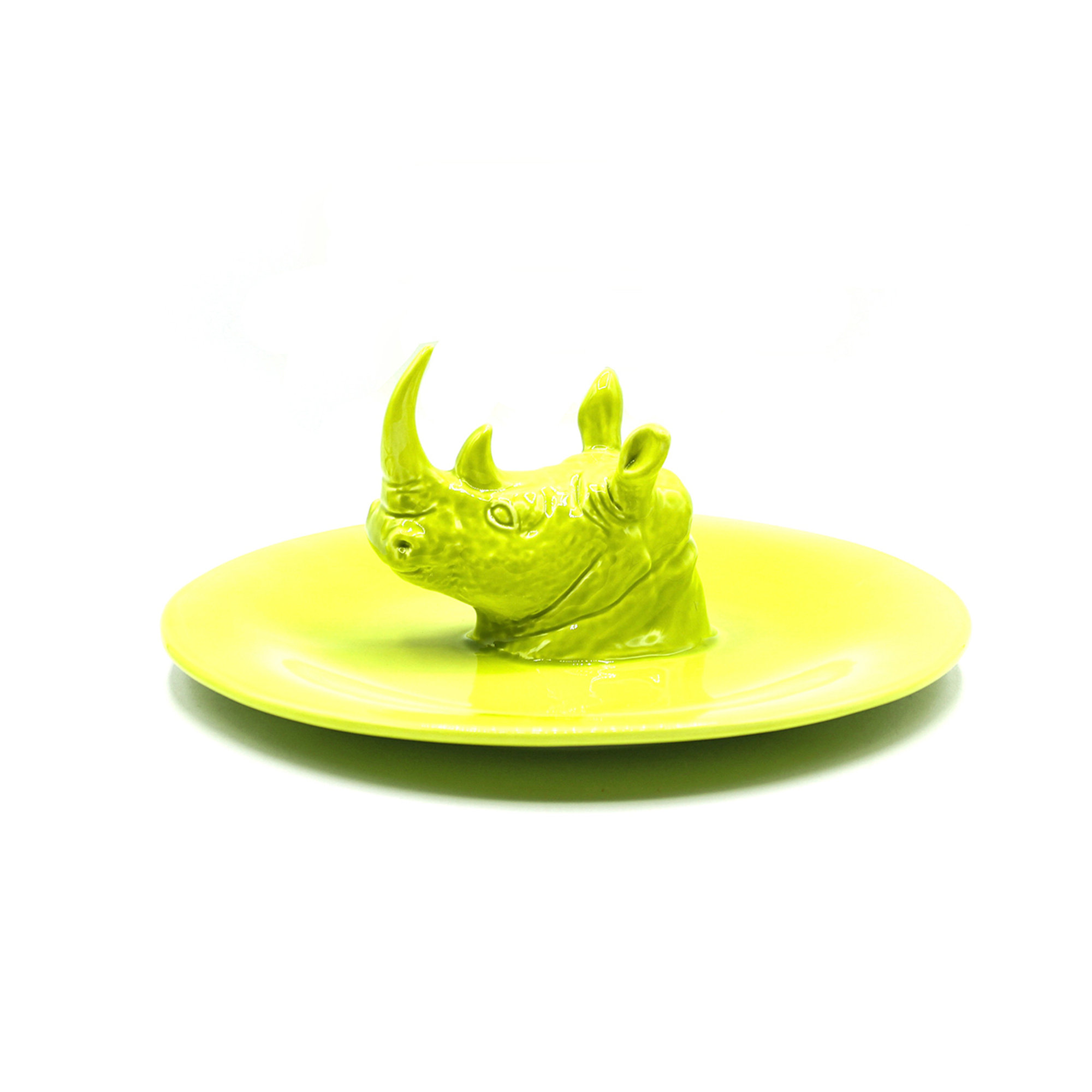 Assiette Sudan, vert pomme brillant Ceramiche Rebirth vista0