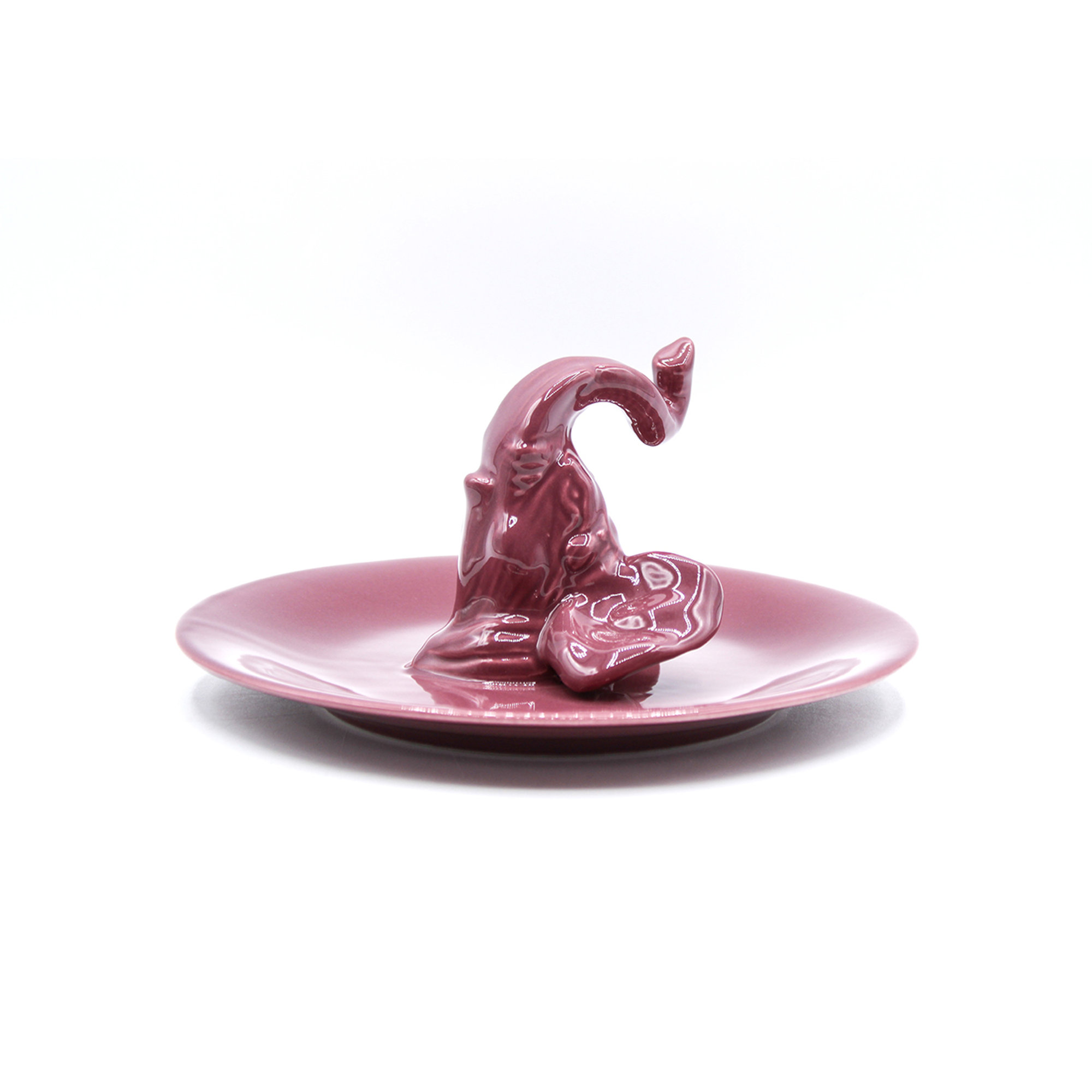 Piattino Tyke, lampone lucido Ceramiche Rebirth vista0