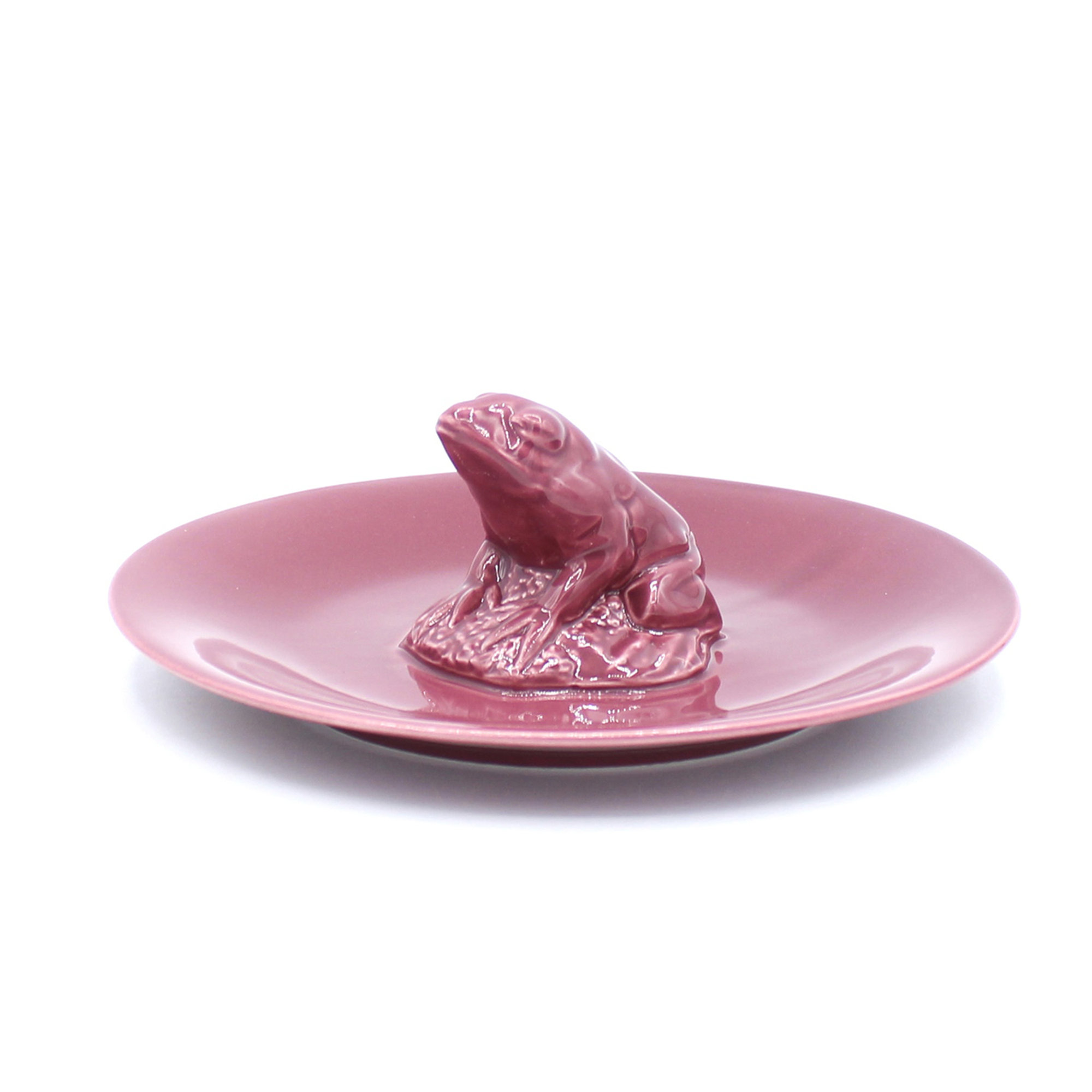 Piattino Ernestine, lampone lucido Ceramiche Rebirth vista0