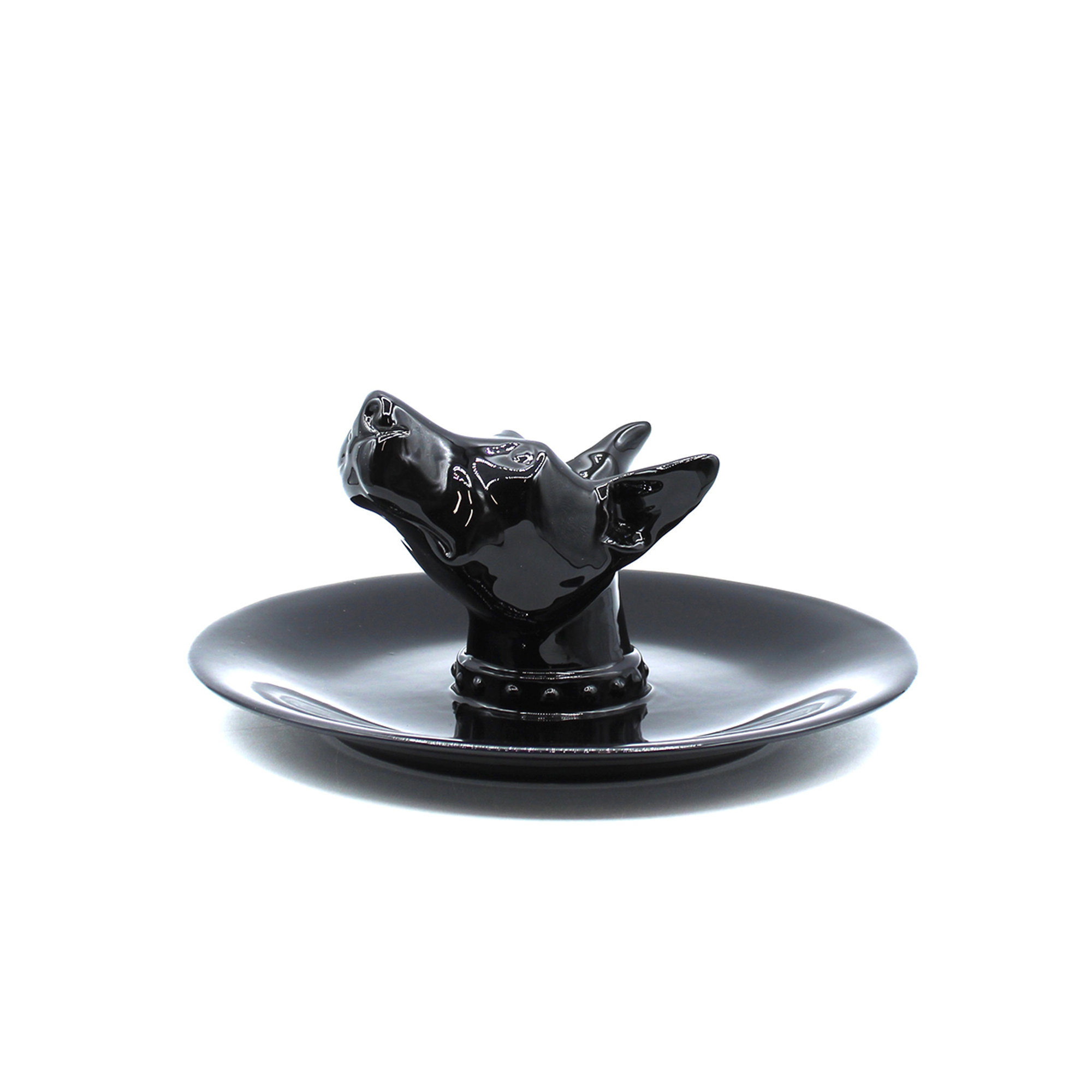 Piattino Norbert, nero lucido Ceramiche Rebirth vista0