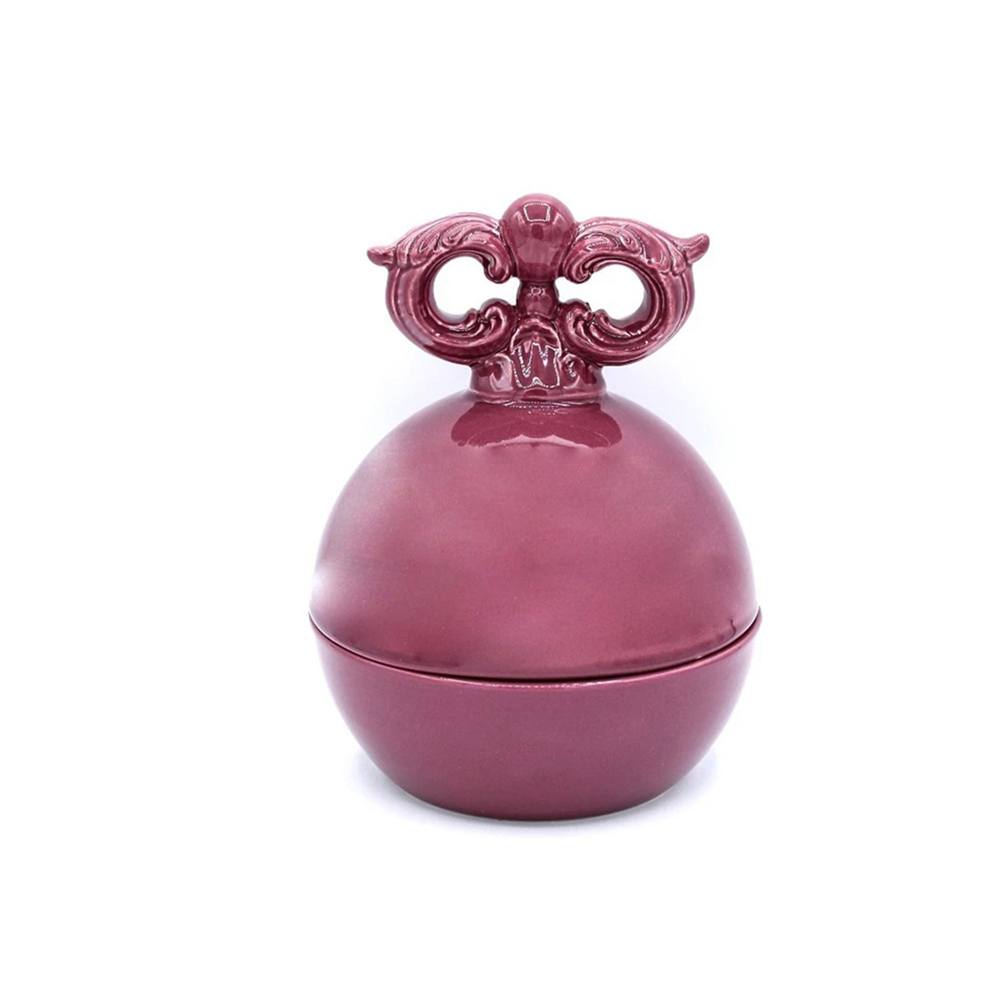 Scatolina Barocco, lampone lucido Ceramiche Rebirth vista0