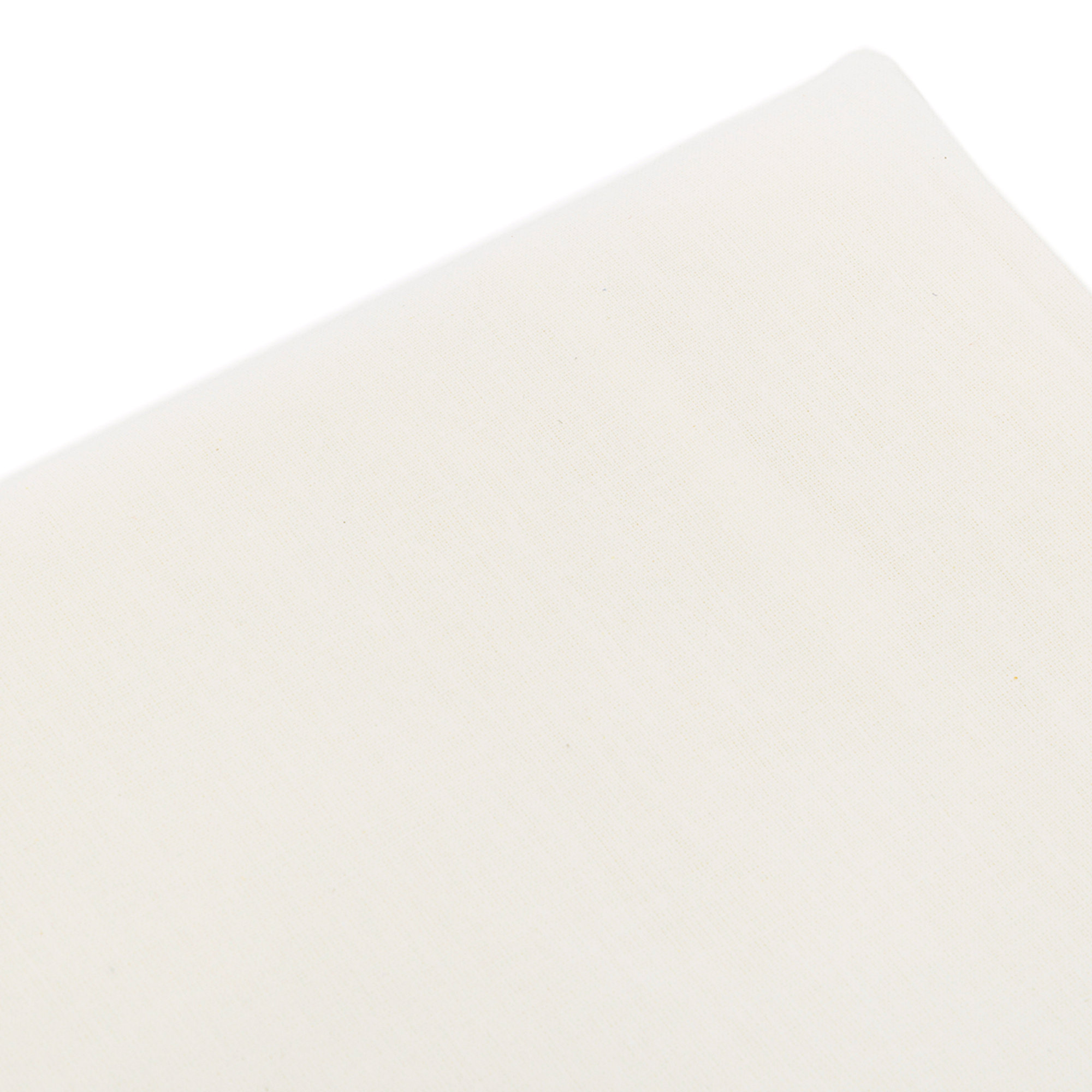Solid Color Drawstring Fitted Sheet, Milk Cotone organico vista2