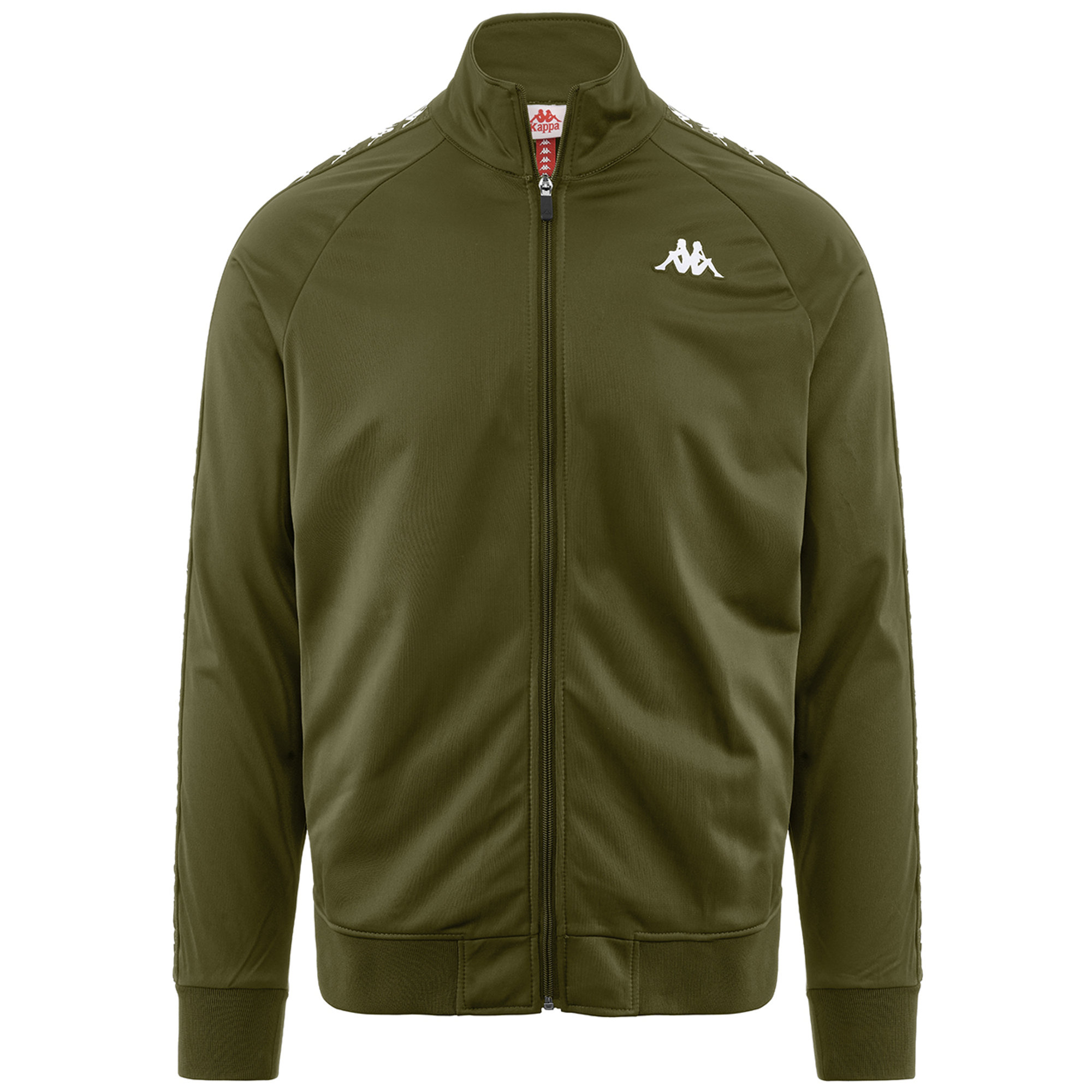 Kappa felpa slim banda Anniston verde prezzemolo Kappa vista0