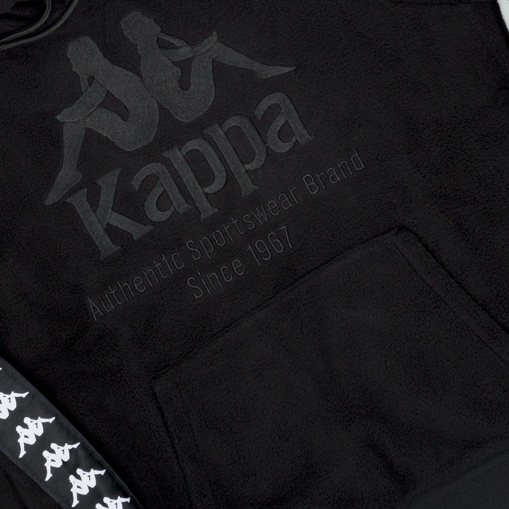 Kappa felpa con cappuccio banda viper nera Kappa vista2