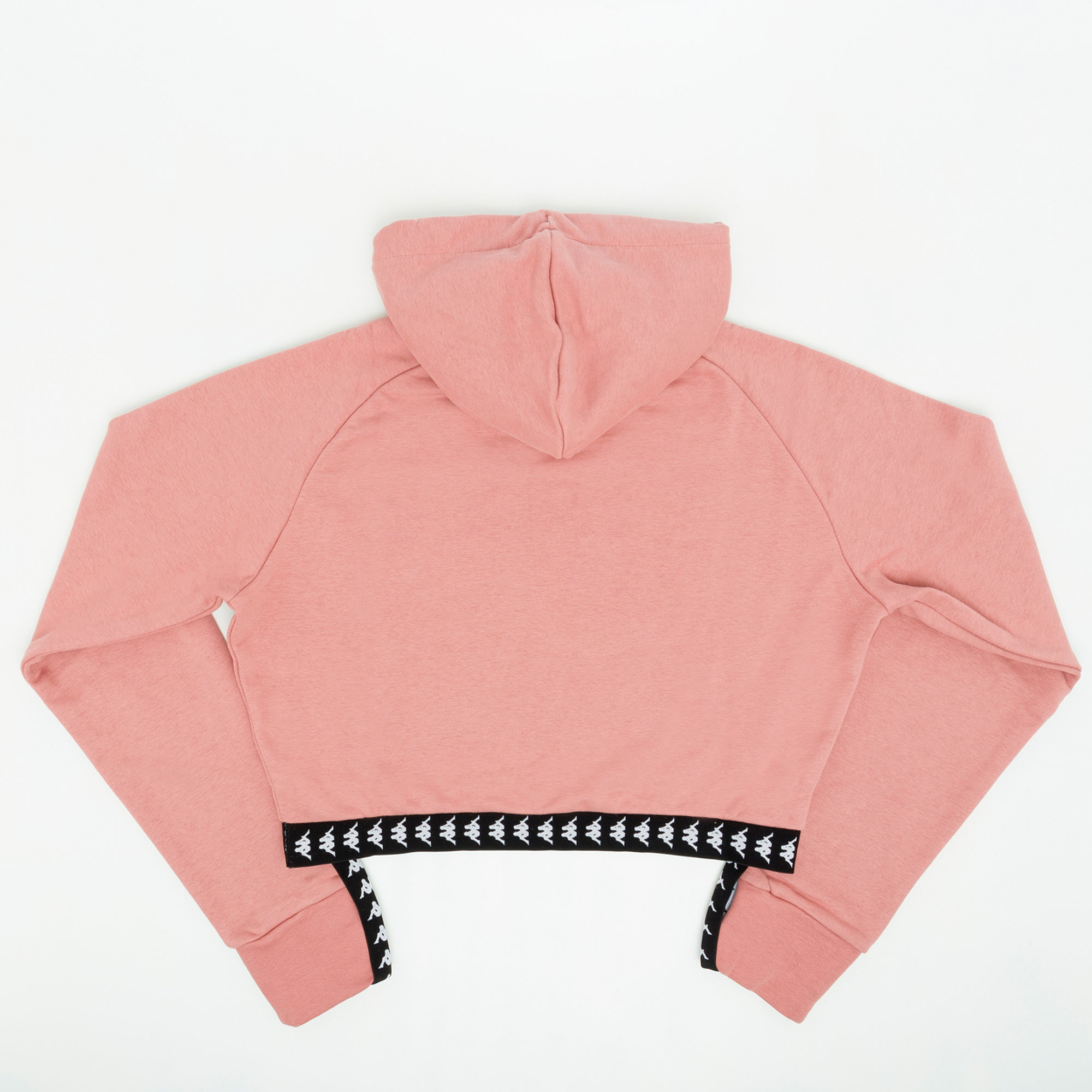 Kappa felpa crop con cappuccio rosa antico Kappa vista1