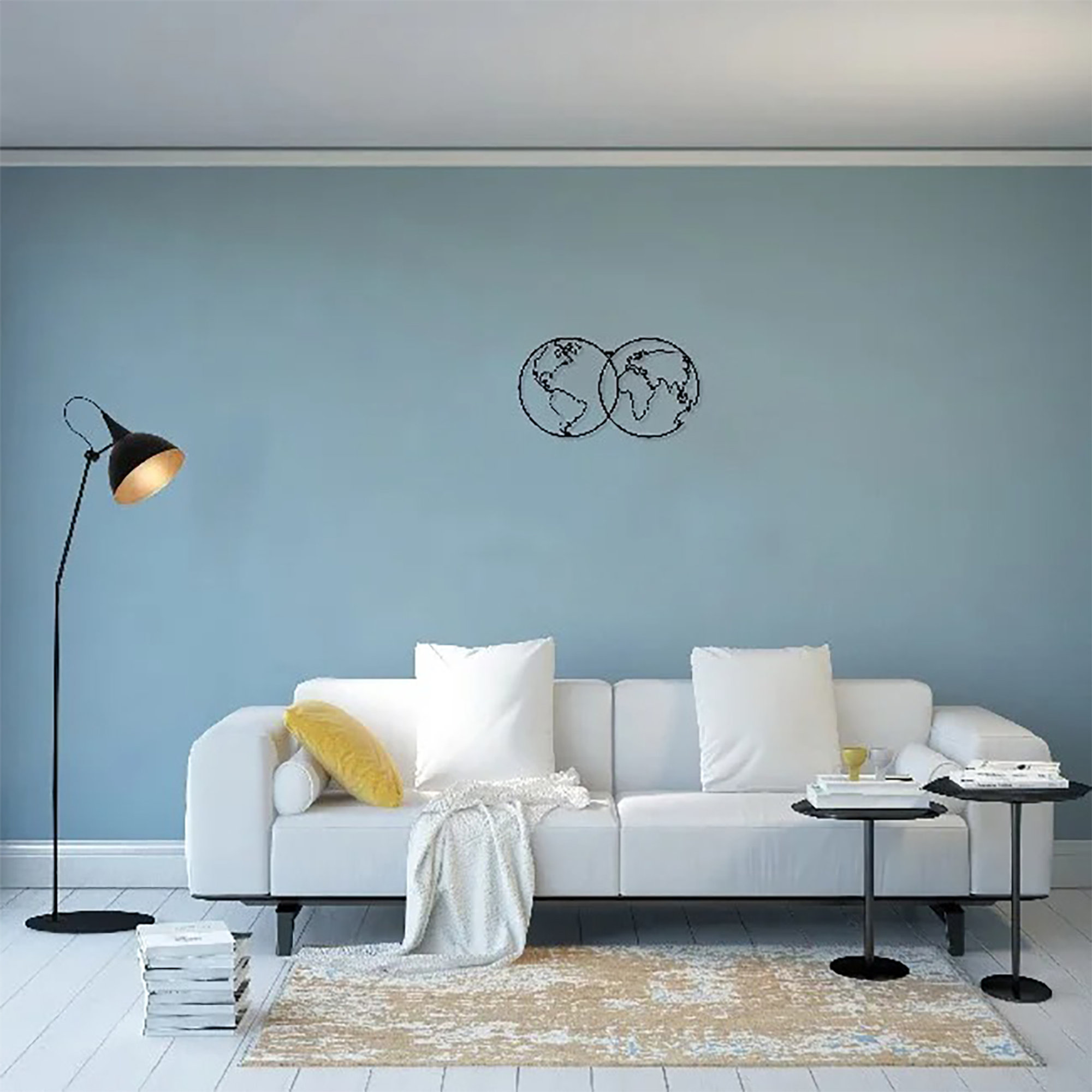 Décoration murale Carte du monde 9 Homemania vista1