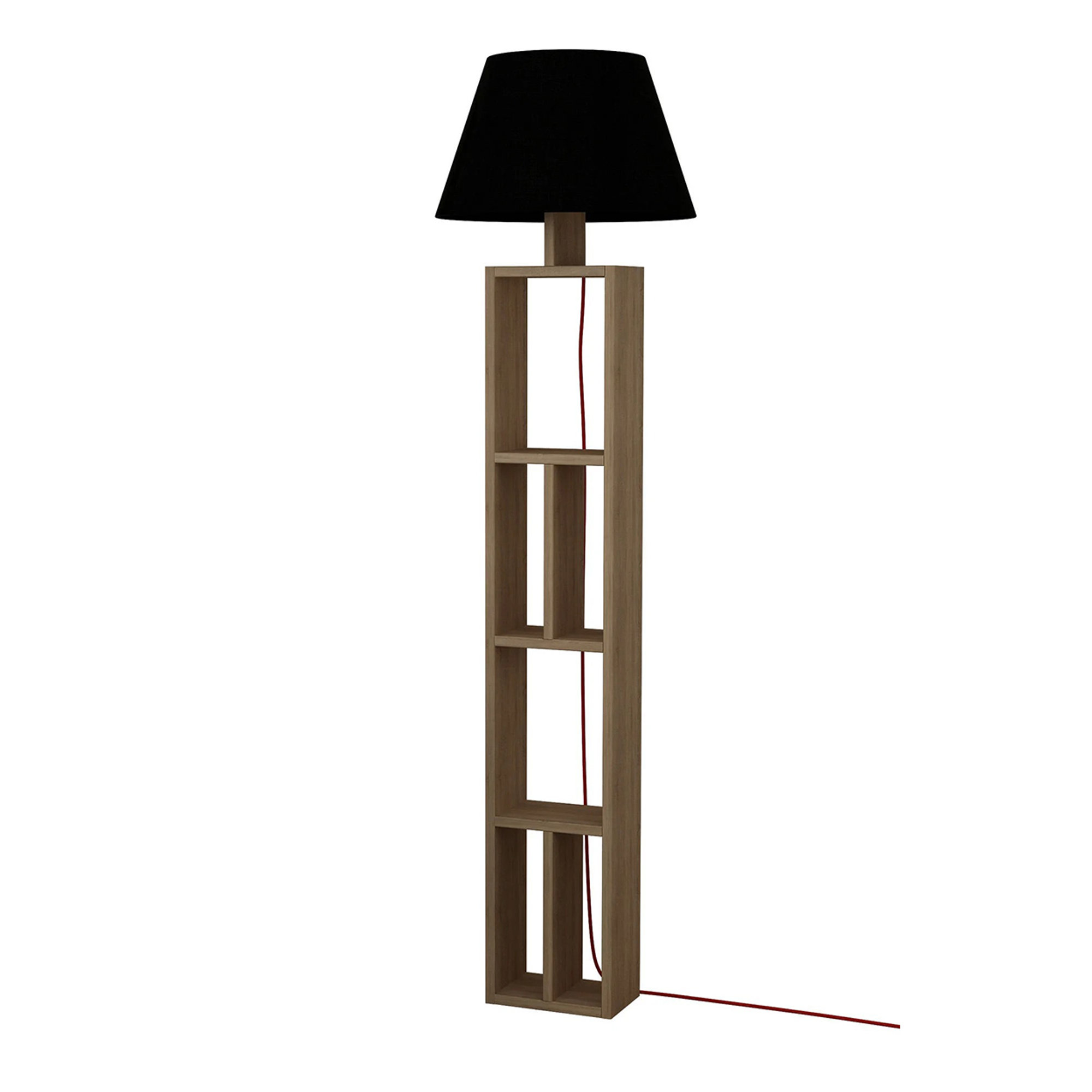 Day - Lampe sur pied en chêne Sonoma, noir Kalune design vista0