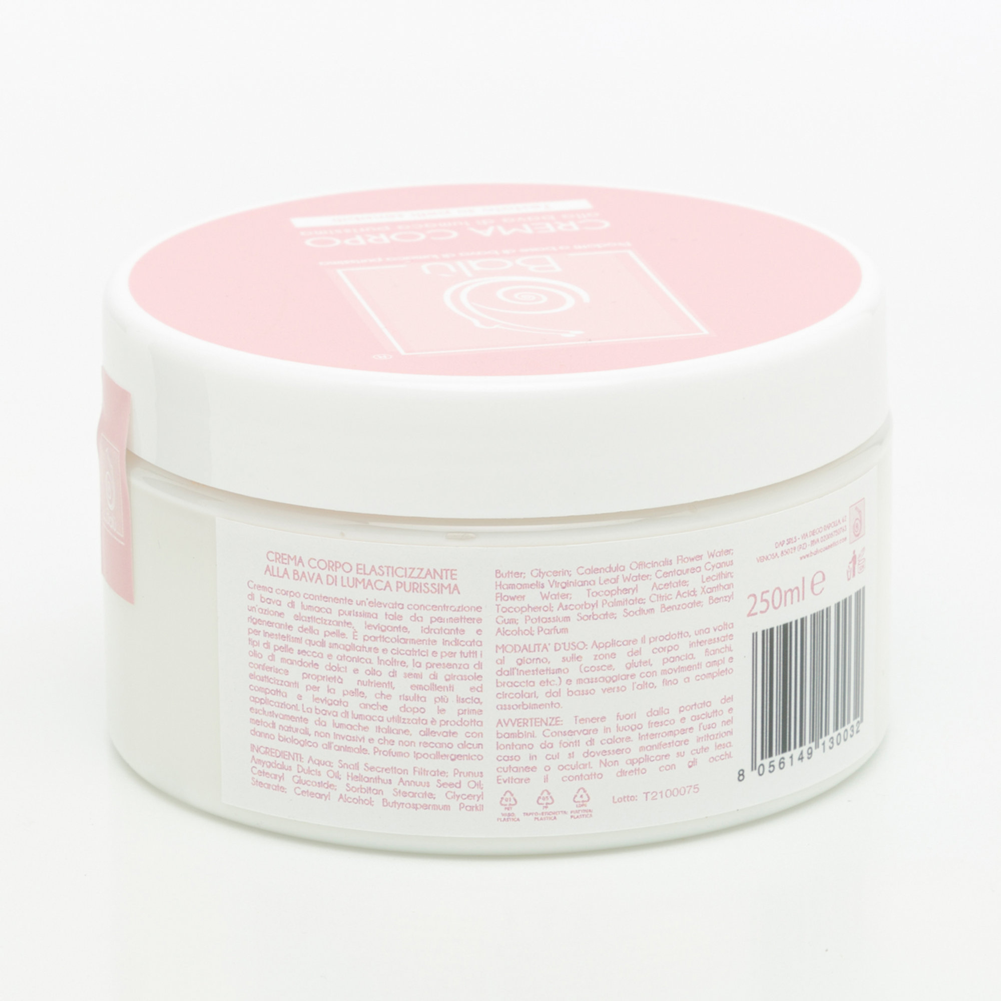 Elastisk kroppskräm 250 ml Balù cosmetici vista2