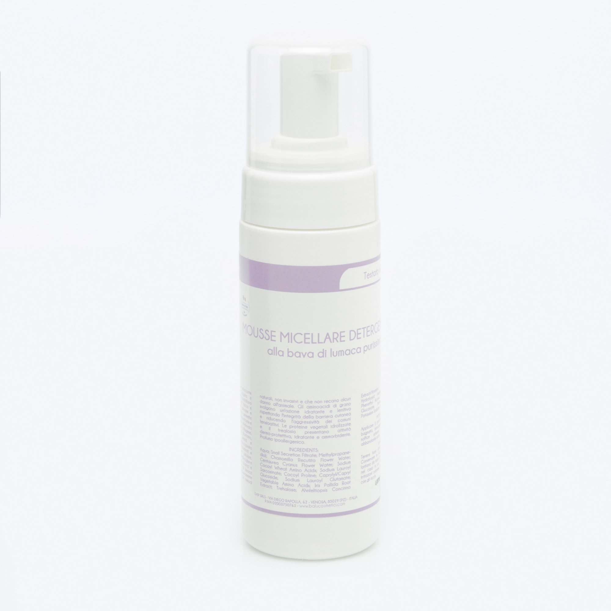 Mousse micellare detergente viso 150 ml Balù cosmetici vista1