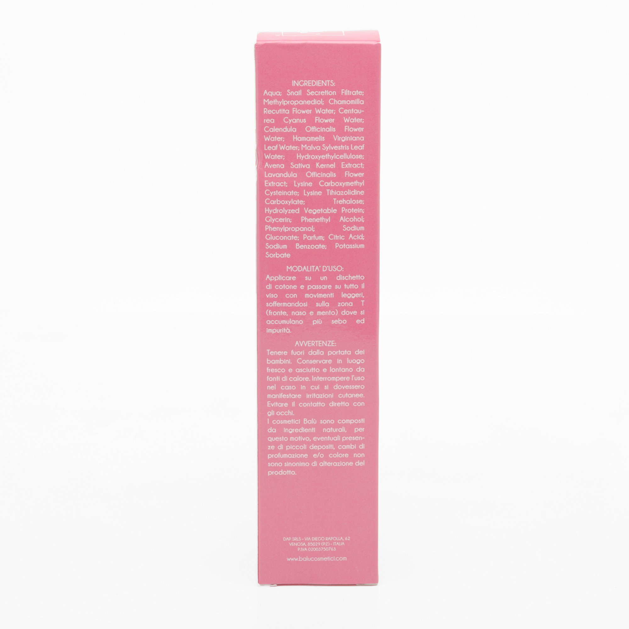 Tonico viso 200 ml Balù cosmetici vista4