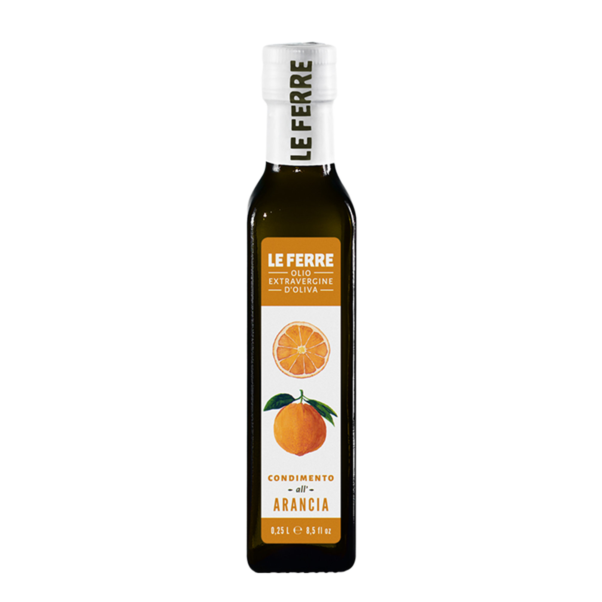 6 bottiglie - Condimento aromatizzato 0,25 lt: Tartufo Bianco - Peperoncino - Rosmarino- Limone-Basilico-Arancia Le Ferre vista11