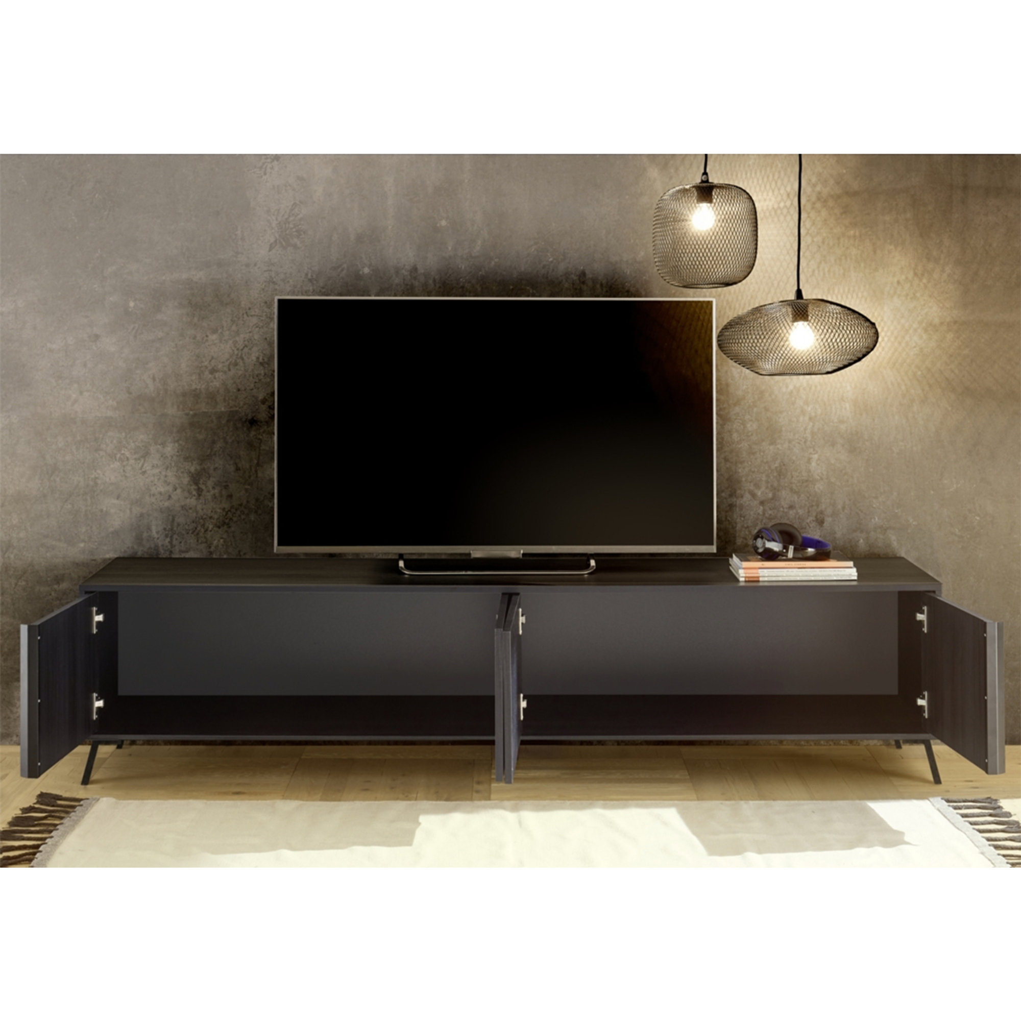 Soporte para TV HOA, negro ceniza TFT Home vista1